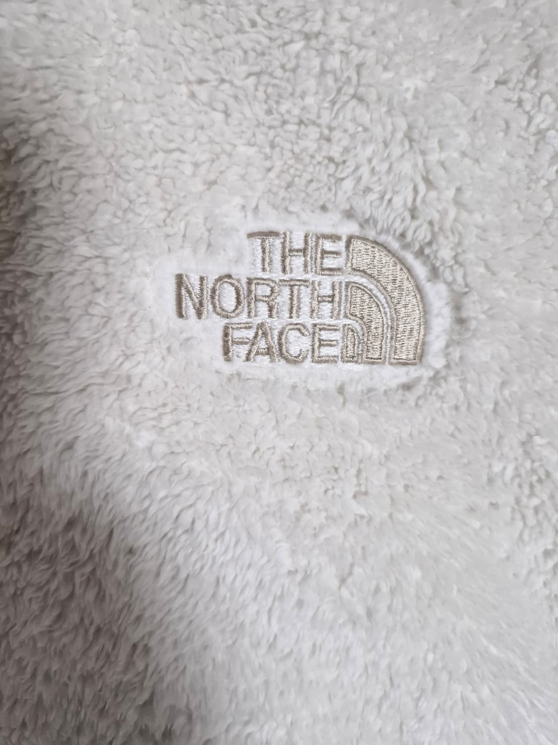 노스페이스 화이트 뽀글이 플리스 집업 S 상품이미지3
