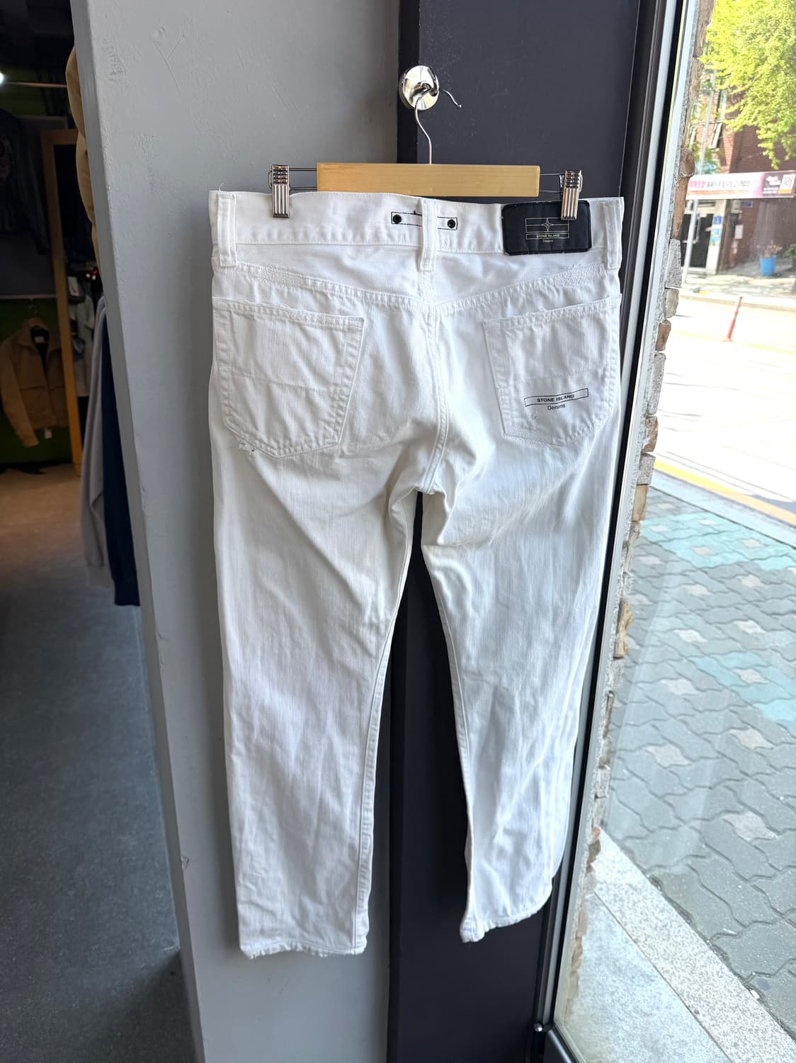 33~34/ 스톤아일랜드 00AW 디스 화이트 데님팬츠 상품이미지7