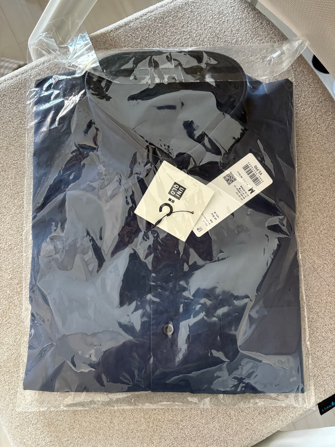 유니클로 C 브로드클로스오버사이즈셔츠 블루 M 상품이미지2