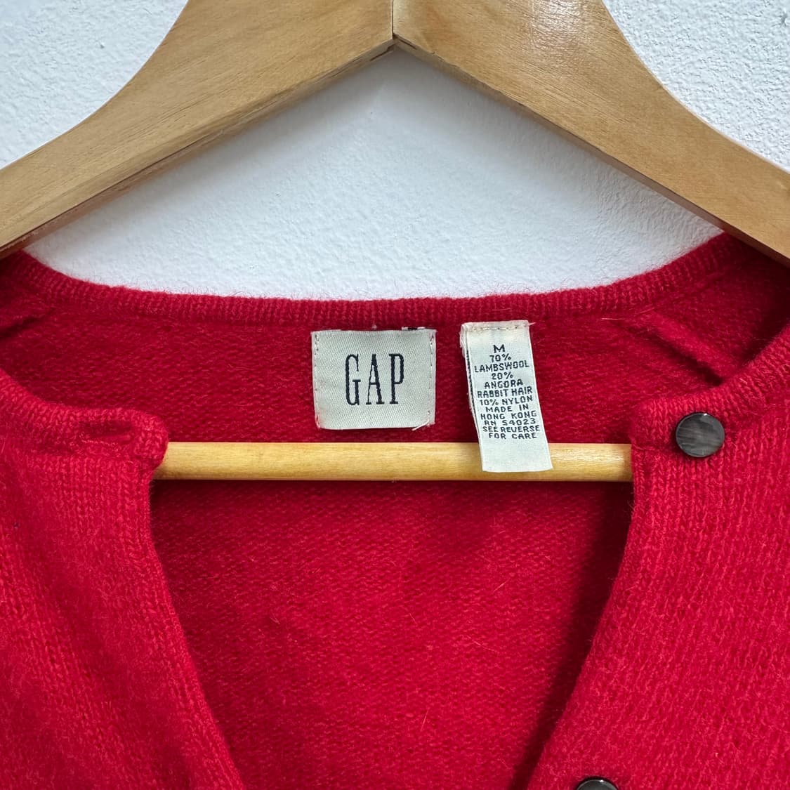 90s 갭 GAP 우먼스 레드 가디건 (M)   상품이미지5