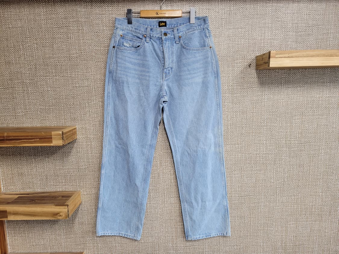 32인치 LEE 와이드핏 청바지 리 아메카지 연청 상품이미지1