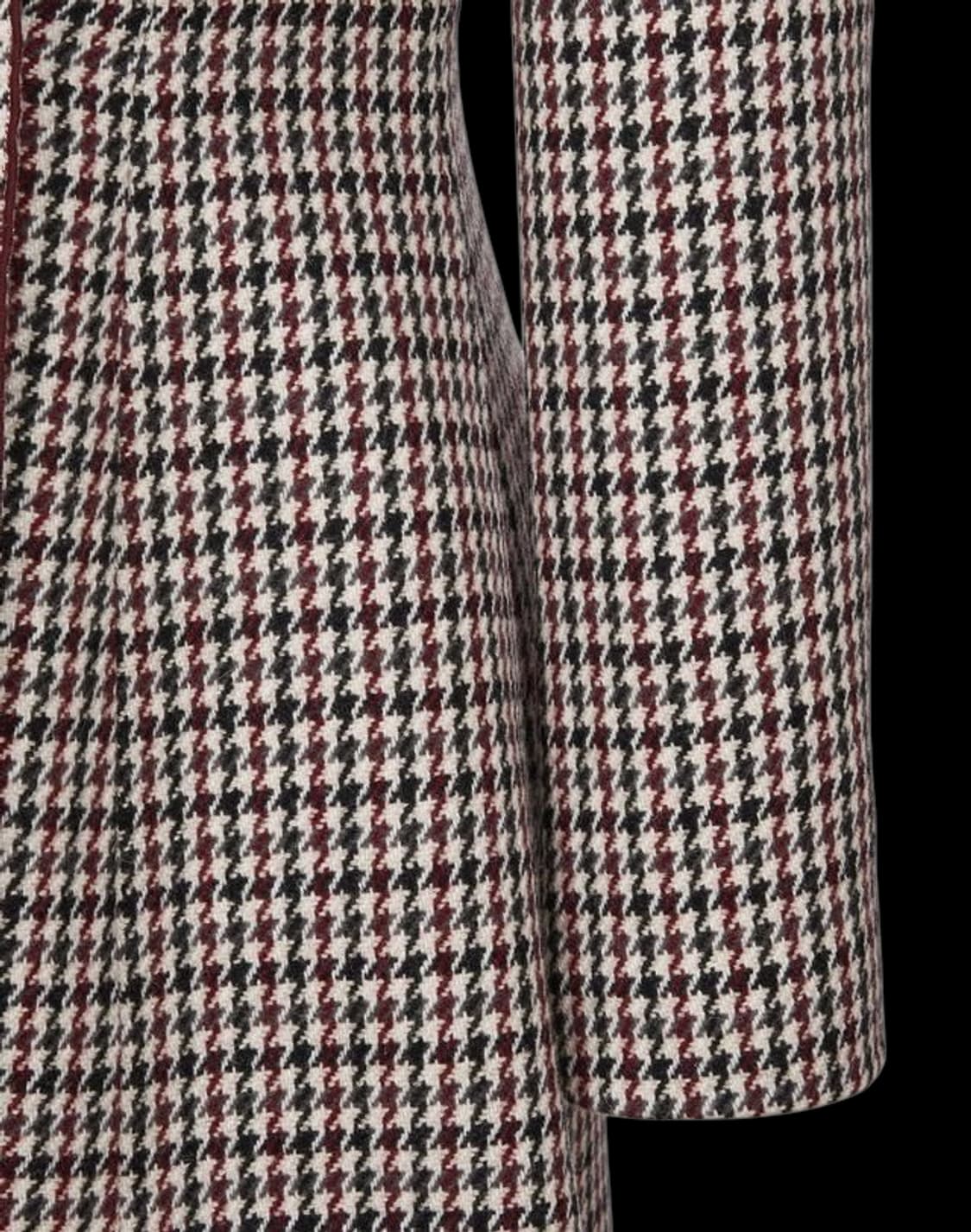 질스튜어트뉴욕 울혼방 하운드투스 체크 여성 롱코트 88 M/상태좋음 상품이미지7