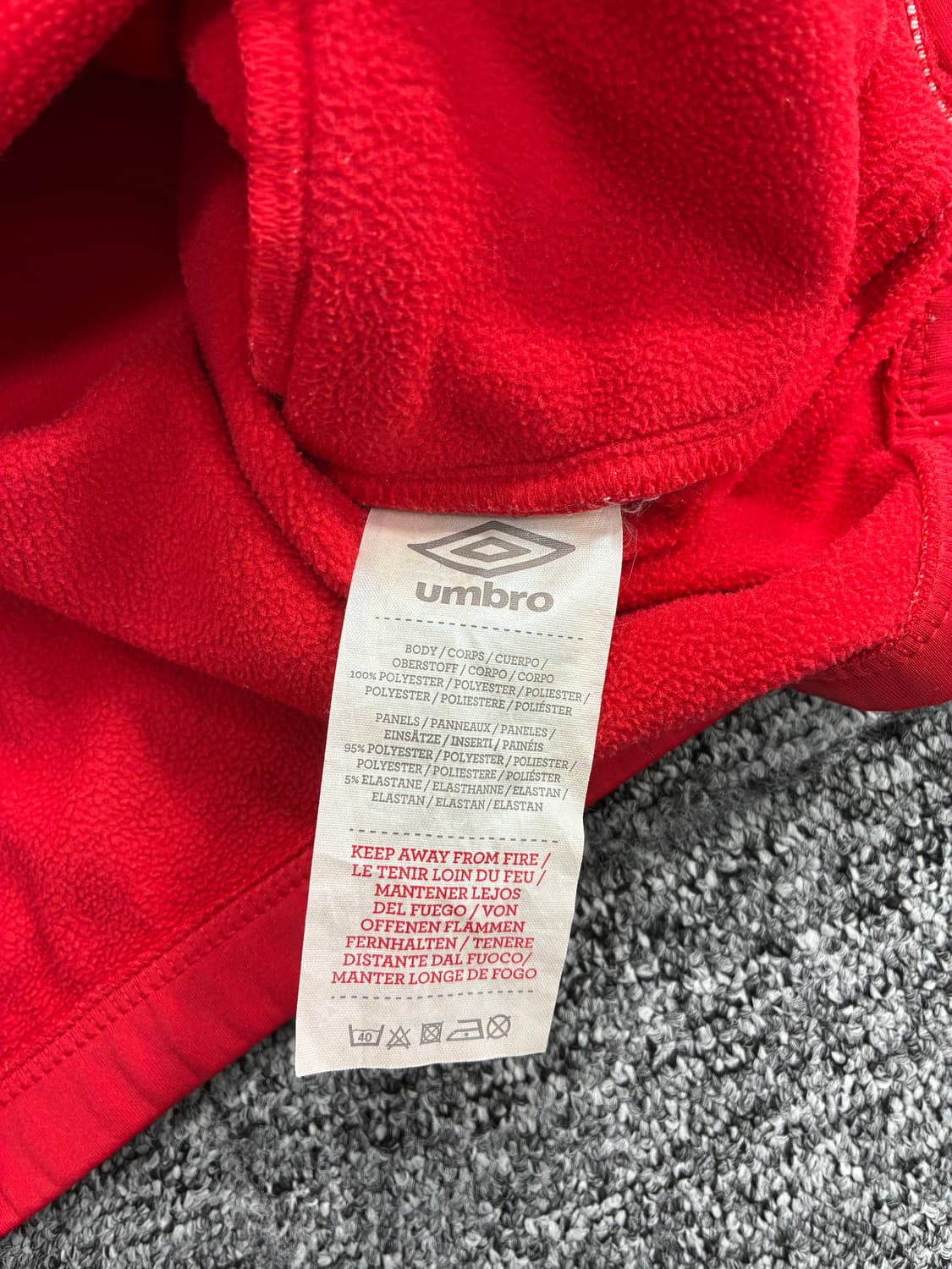 엄브로 09-10 잉글랜드 국대 풀오버 드릴탑 M 상품이미지8