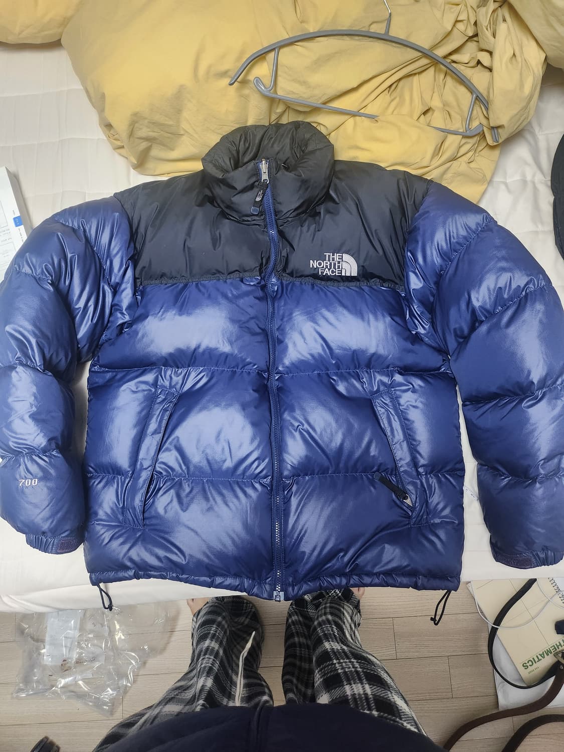 노스페이스 눕시 700 패딩 네이비 105 A급 상품이미지1