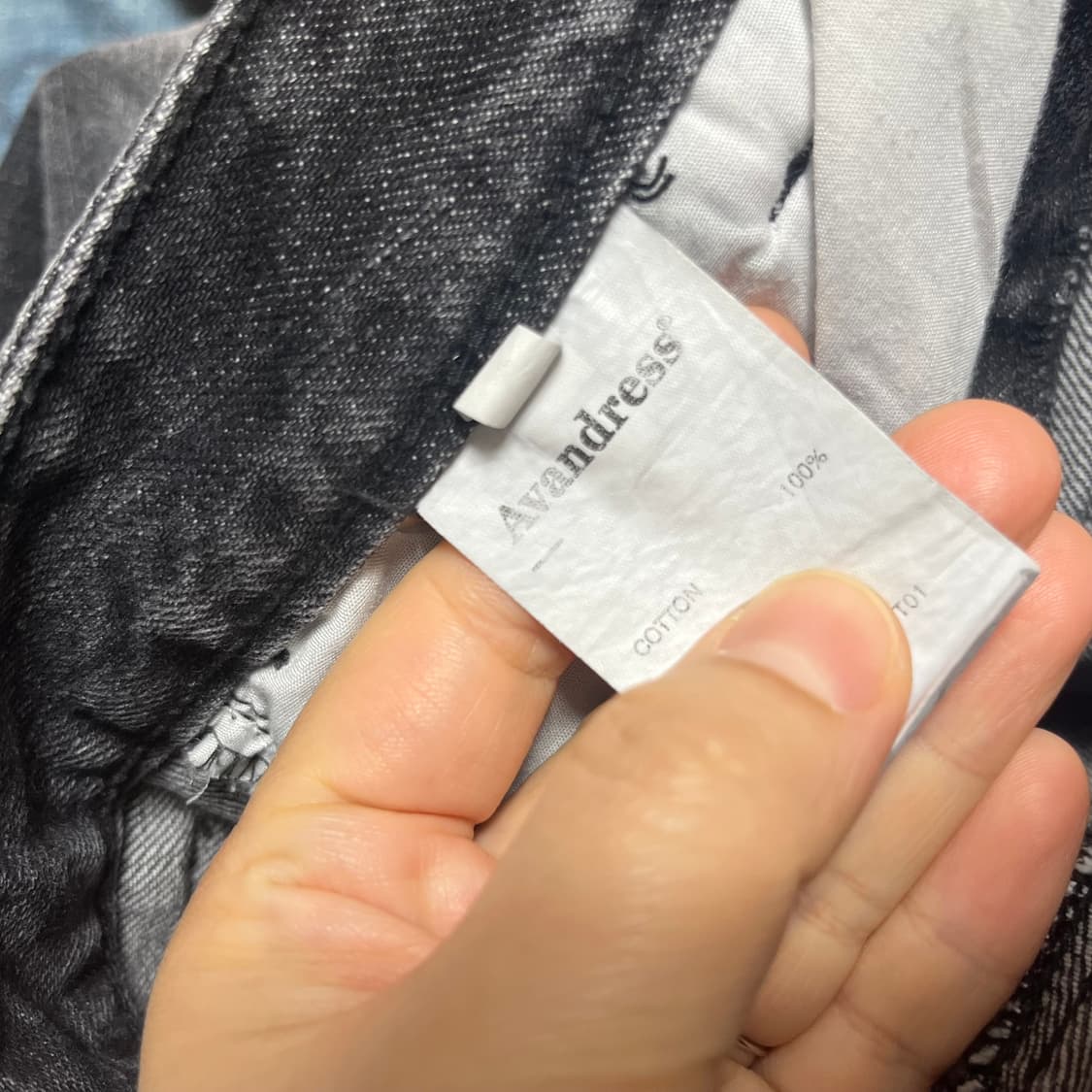 Avan 어반드레스 블랙 데님 반바지 S 상품이미지4