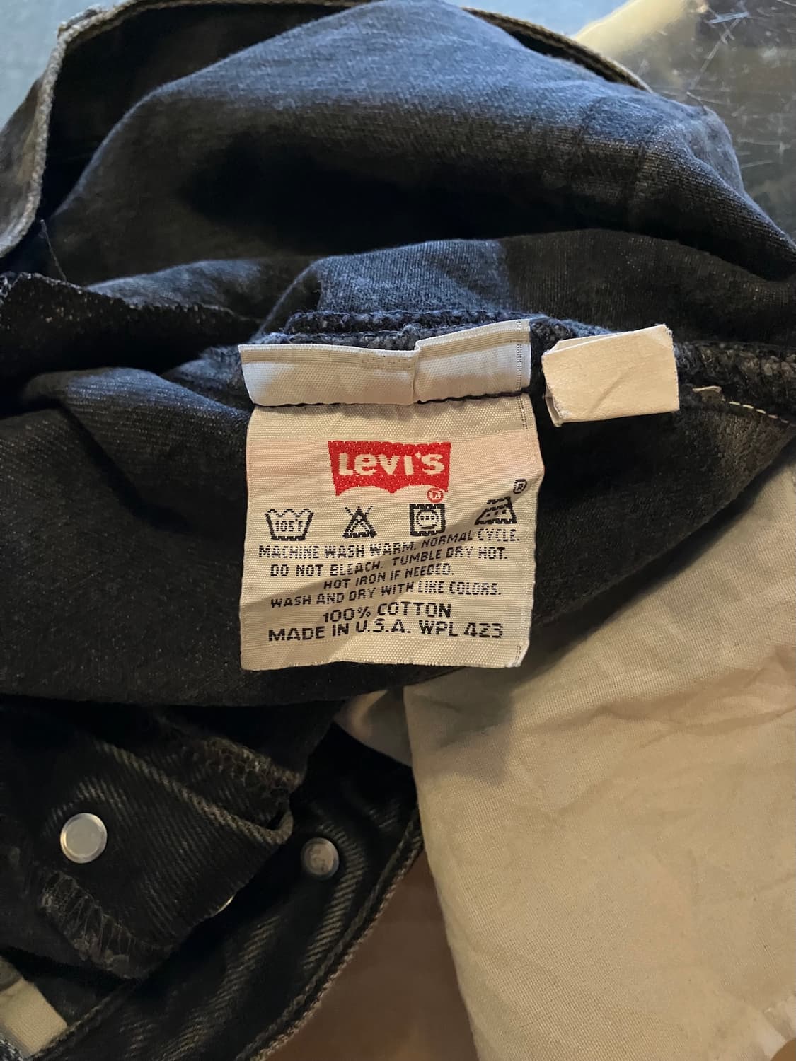 90s USA Levis 501 0660 Black Denim Pants 상품이미지9