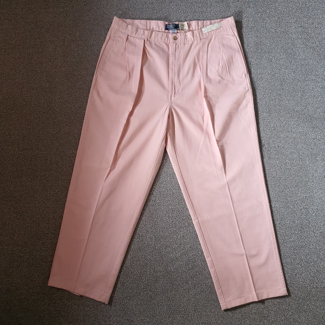 90s 폴로 랄프로렌 핑크 투턱 치노 팬츠  상품이미지2