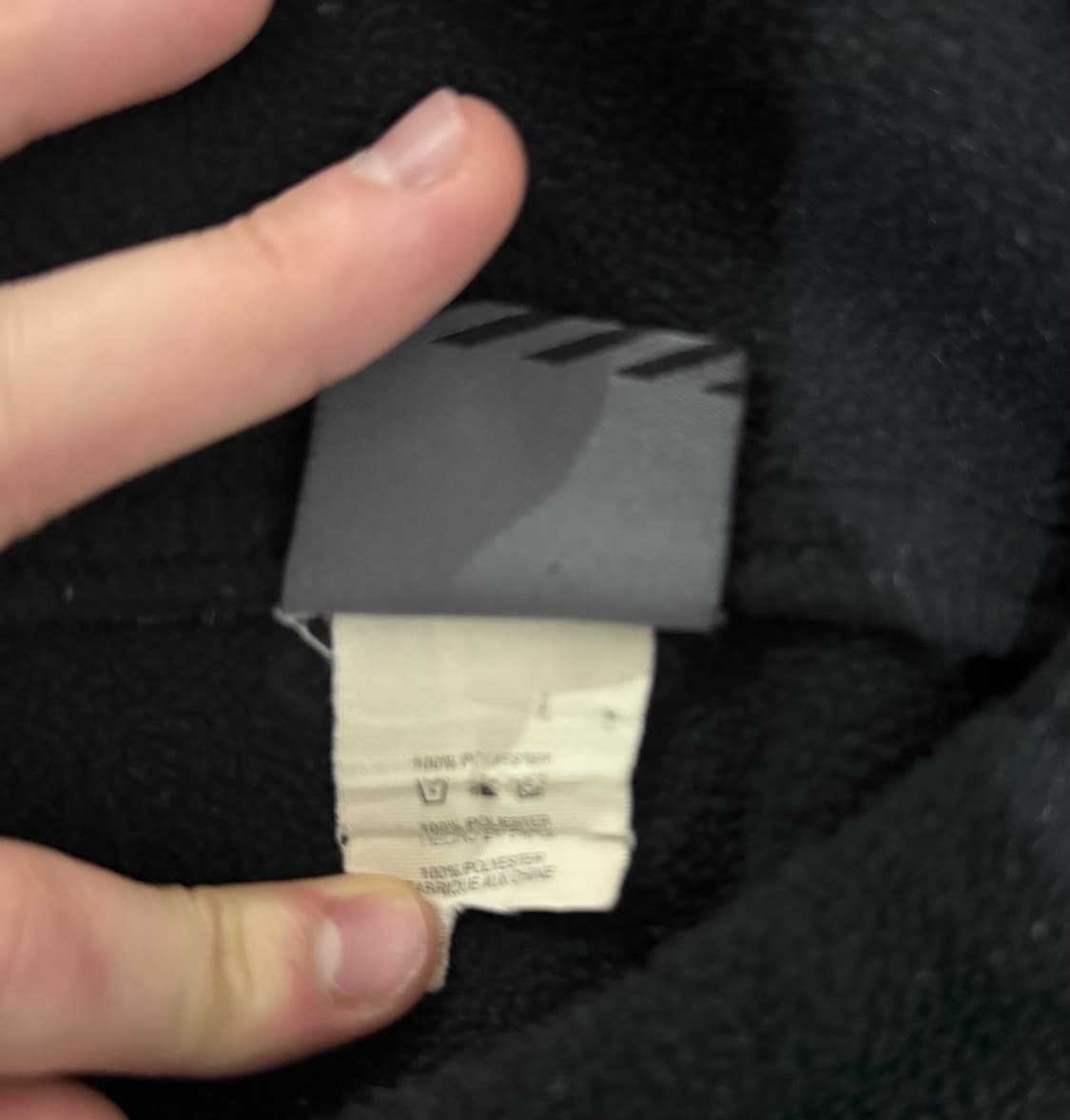 (XL) 00s 오클리 아카이브 플리스 후리스 후드 블랙 상품이미지4