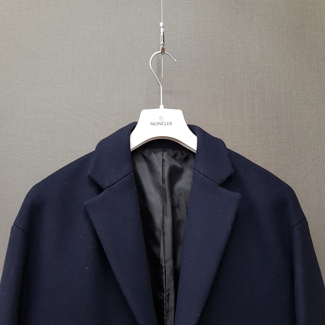 한섬 시스템 이탈리안 패브릭 울 캐시미어 블록 코트 100사이즈 상품이미지4