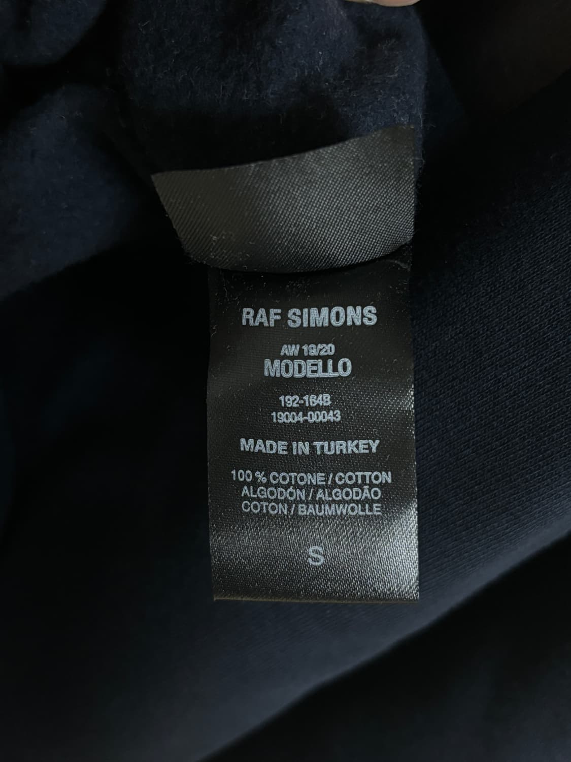 라프시몬스 후디 네이비 상품이미지5