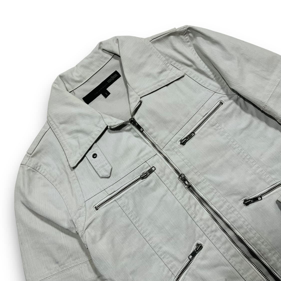 SCHLUSSEL white paint two-way jacket 상품이미지2