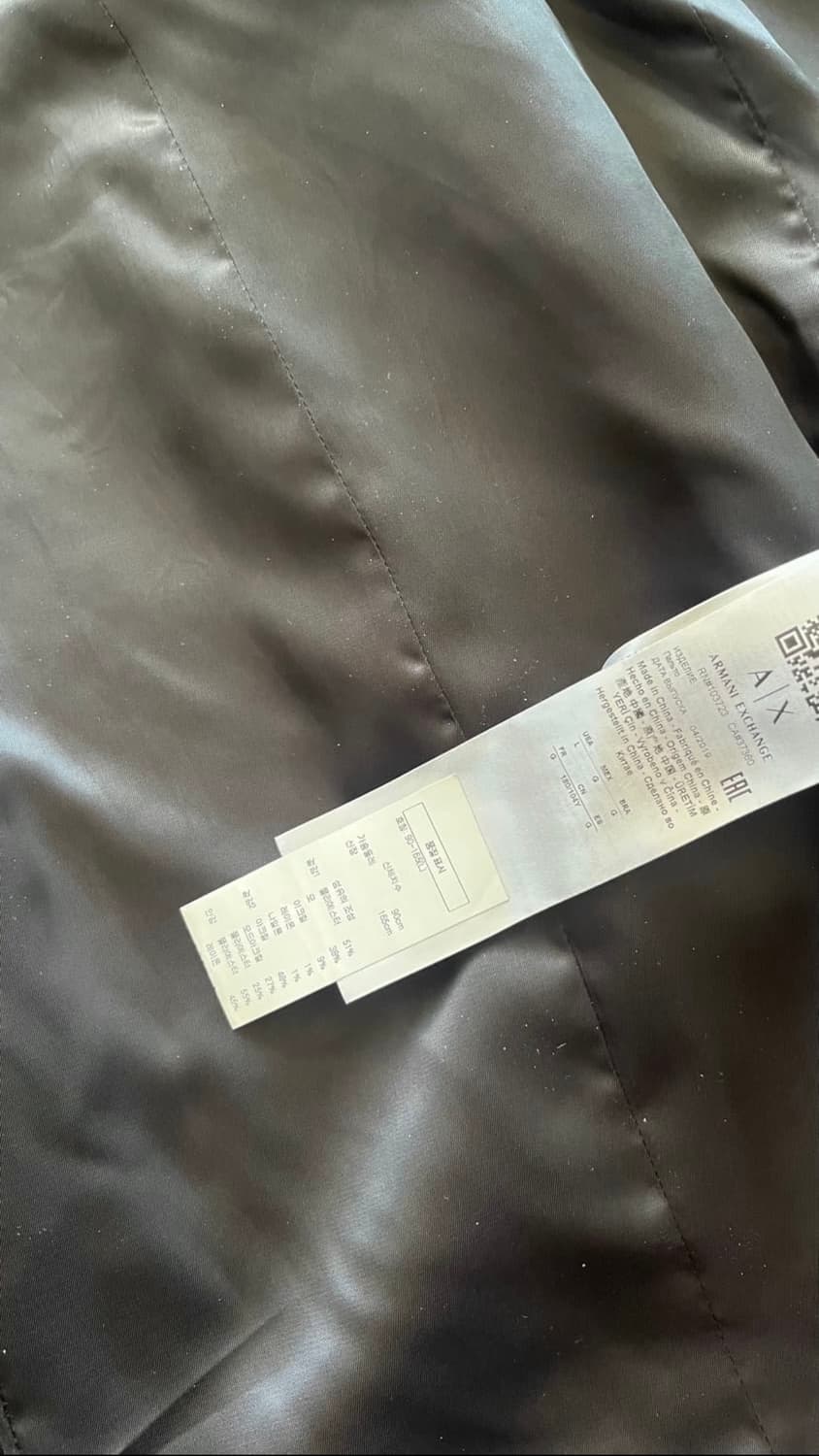 아르마니 사선 비대칭 펜싱 코트 상품이미지4