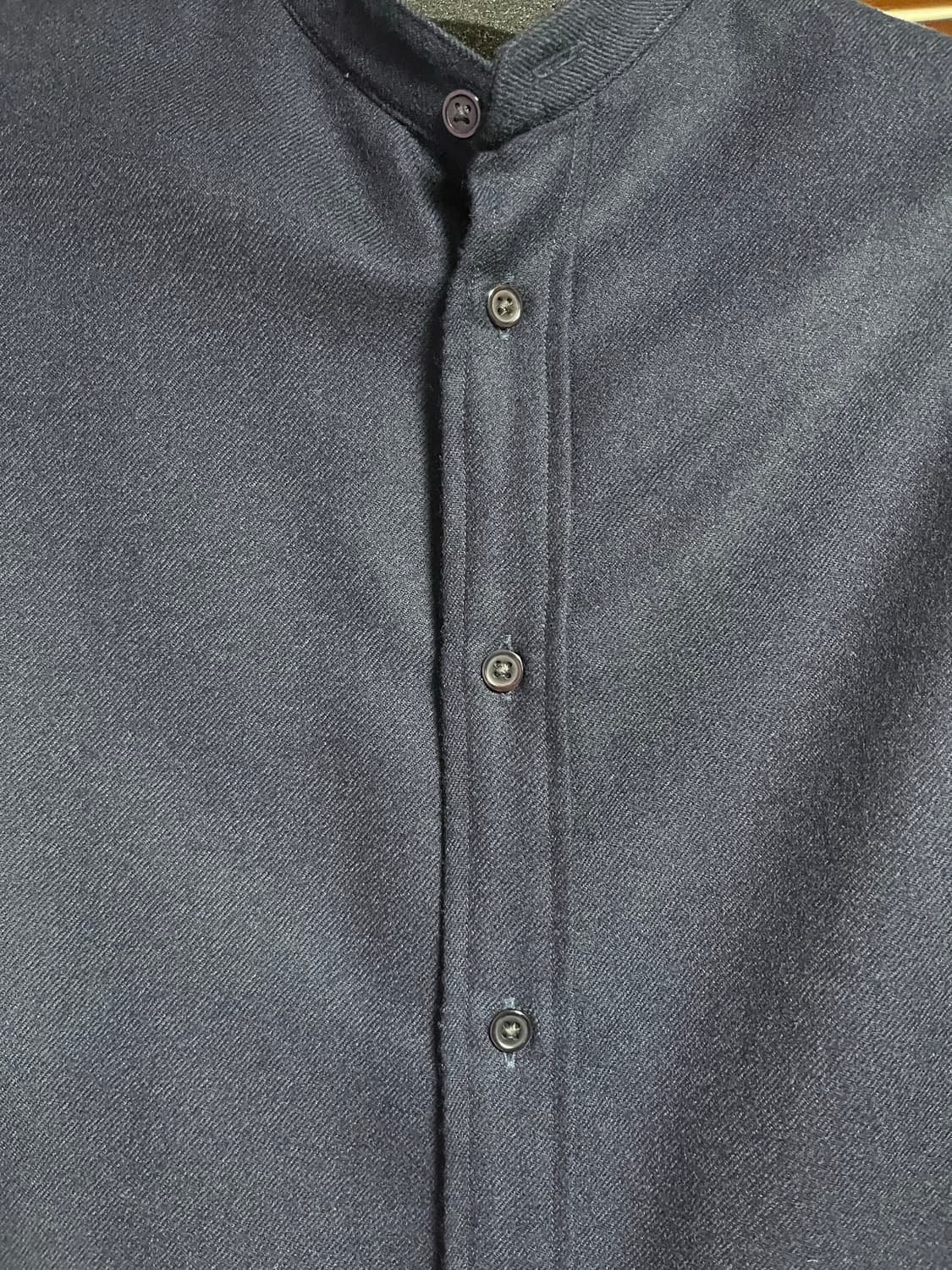 마카웨어 마카 marka 라이트울 차이나넥 셔츠 네이비3 상품이미지3