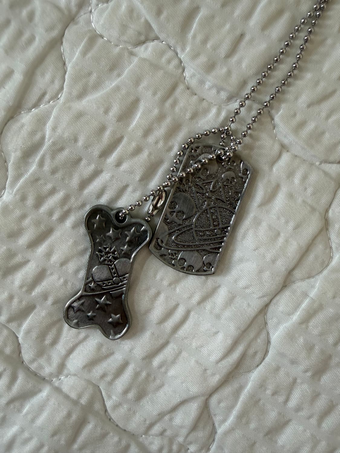 비비안웨스트우트 아카이브 실버 군번줄 도그태그 목걸이 상품이미지3