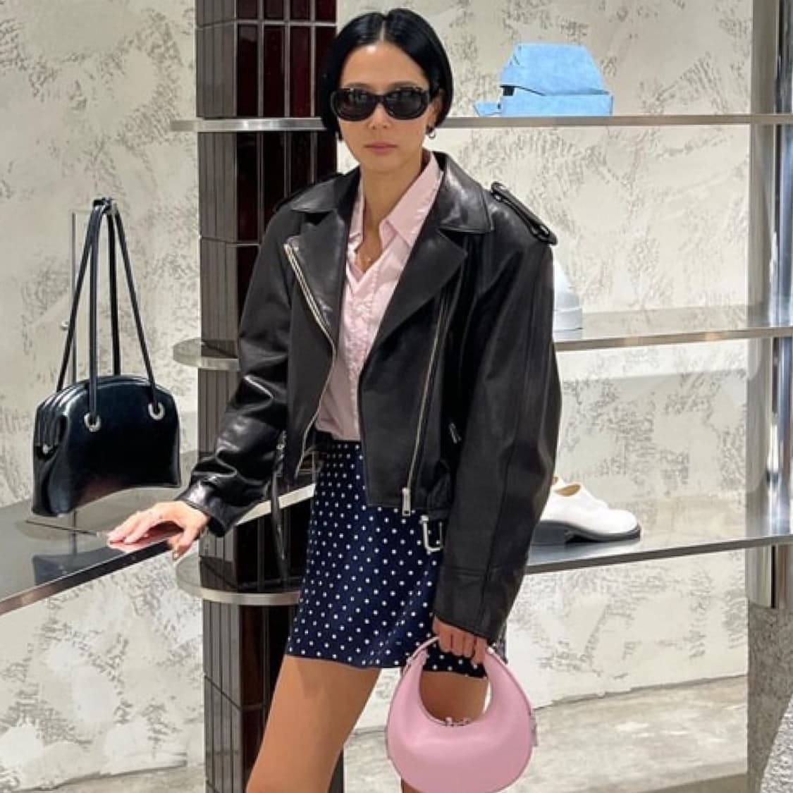 오소이 램스킨 레더 자켓 / OSOI lambskin leather  상품이미지3