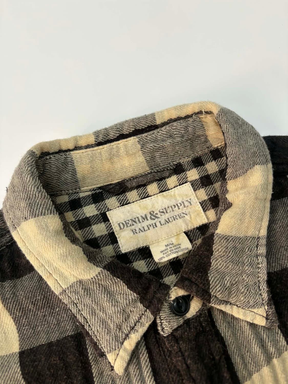 [M] 랄프로렌 데님앤서플라이 폴란넬 체크 웨스턴 셔츠 상품이미지3