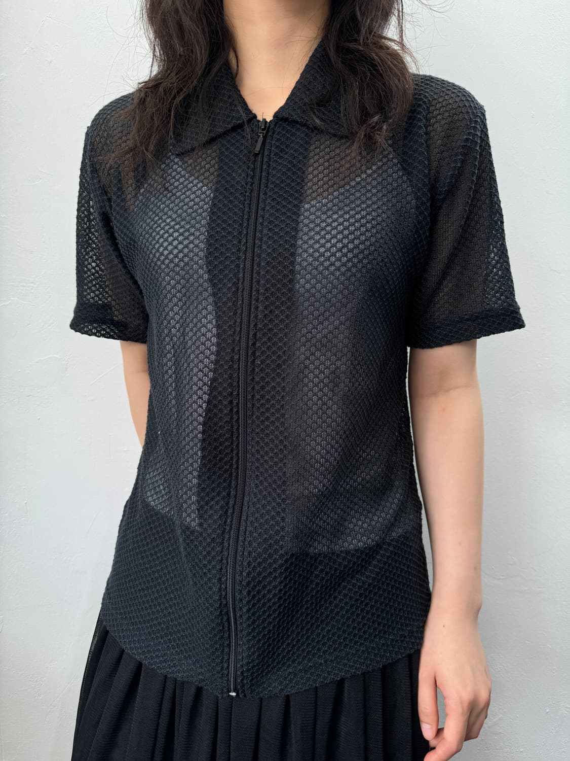 seethrough net zipup 상품이미지2
