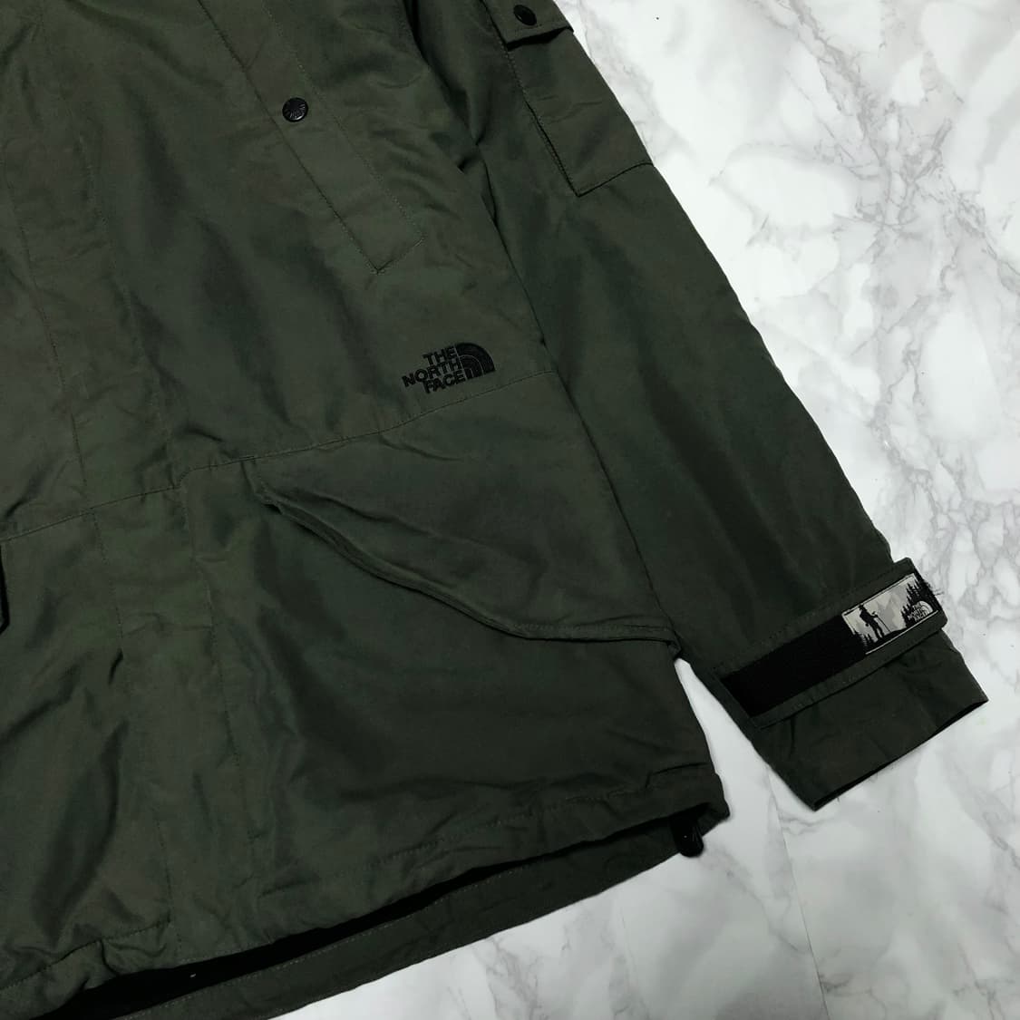 노스페이스 딥카키 자켓 바람막이 남성용 상품이미지2