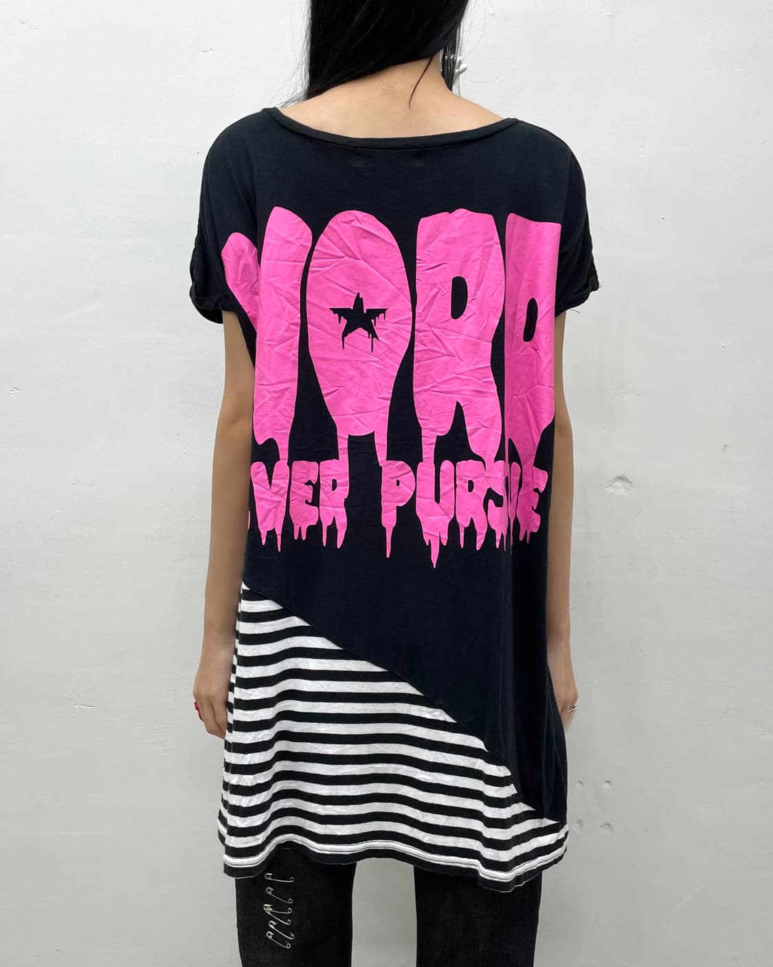 Right Dracula Lip Stripe T-shirt 상품이미지3