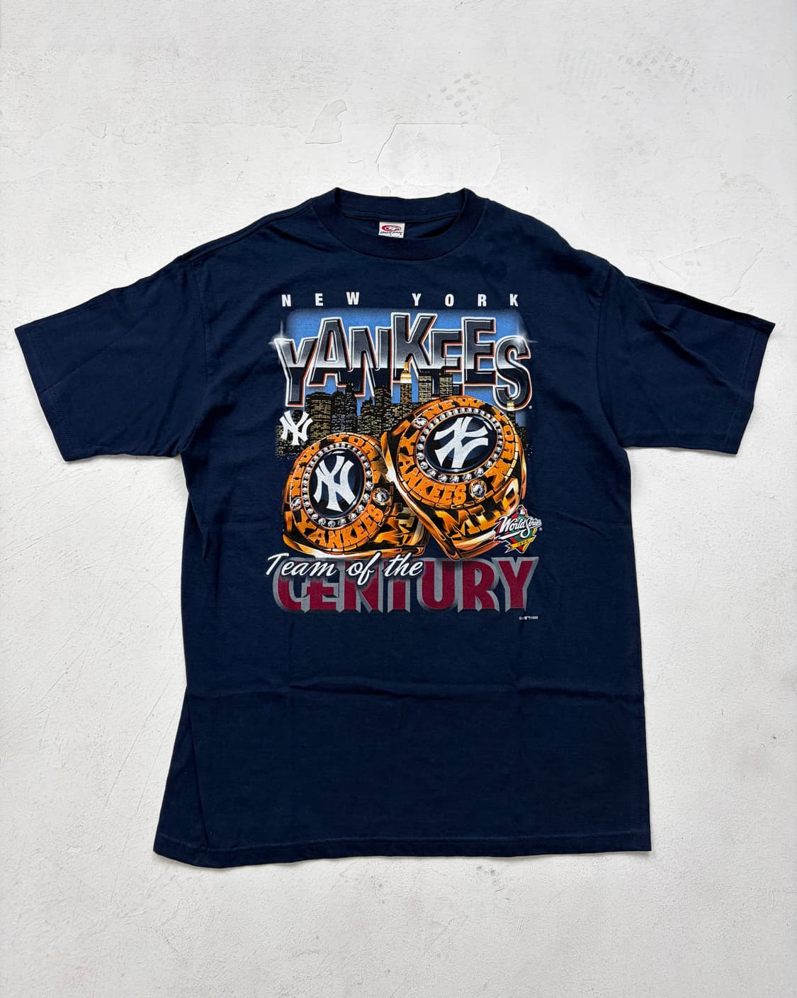 90s New York Yankees Tee (navy) 상품이미지1