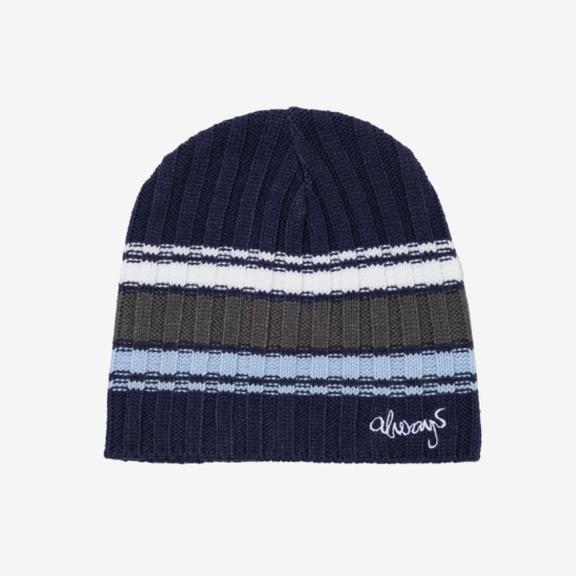 올웨이즈 두 왓 유 슈드 두 케이블 니트 클라이드 비니 실버/그레이/블 상품이미지1