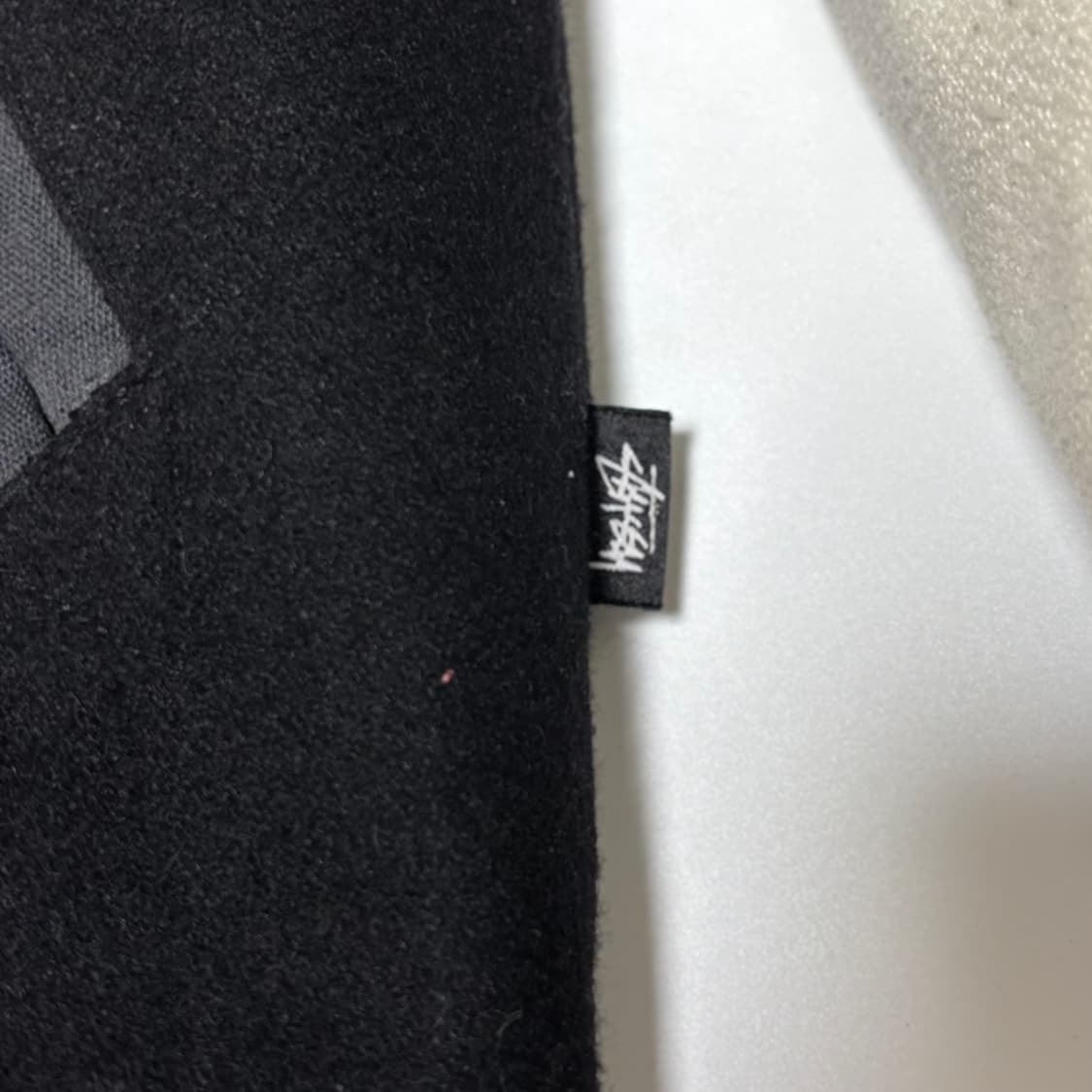 스투시 빅 로고 울 바시티 자켓 블랙/화이트 상품이미지5