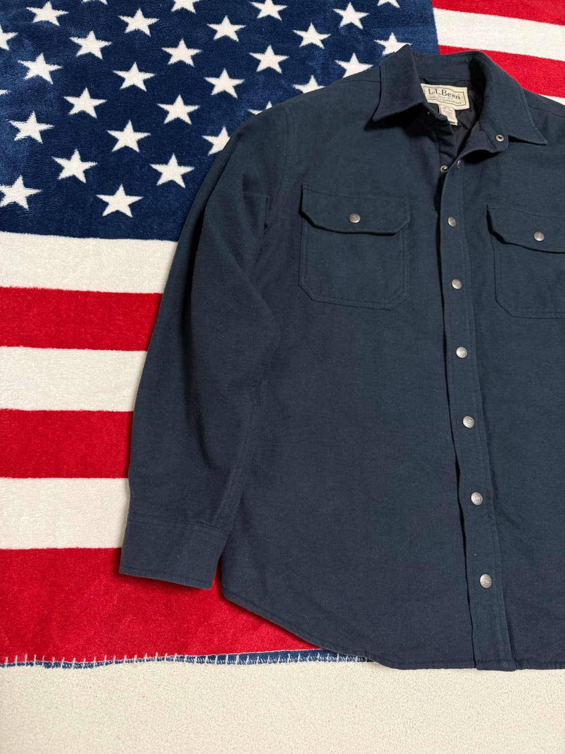 𝐋.𝐋 𝐁𝐞𝐚𝐧 퀄팅안감 셔츠형자켓 엘엘빈 vintage 상품이미지2