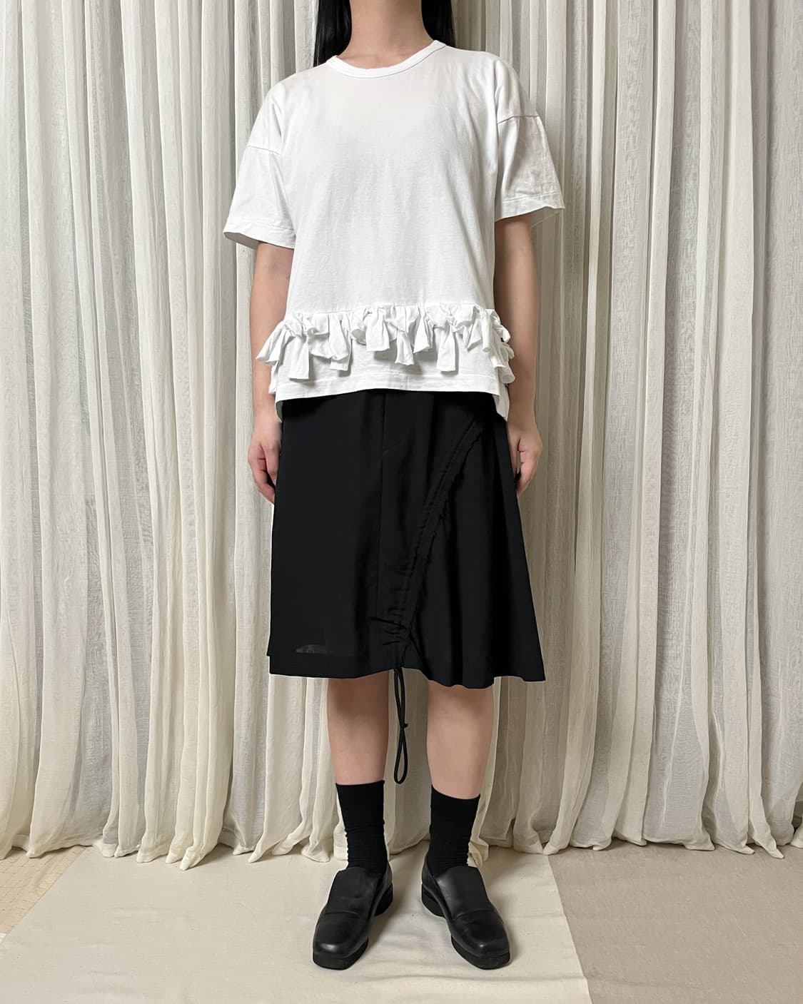 꼼데가르송 프릴 헴 티셔츠 comme des garcons frill 상품이미지9