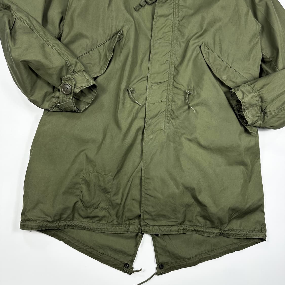 80s 오리지널 미군 m65 피쉬테일 개파카 SO-SEW사 XS 상품이미지2