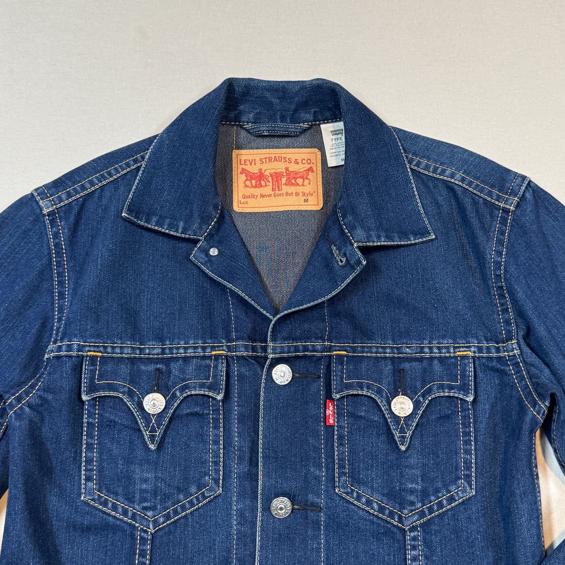 M) 리바이스 아이코닉 데님자켓 TYPE 1 진청 데님 청자켓 상품이미지3