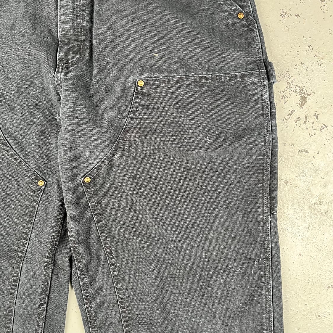 빈티지 칼하트 블랙 더블니 워크 팬츠 B136BLK 상품이미지7