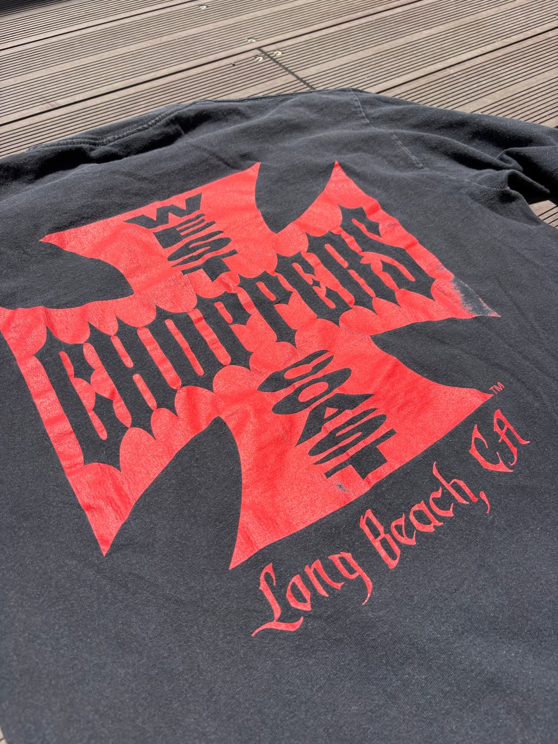 00s west coast choppers 스컬 플레임 롱슬리브 상품이미지2
