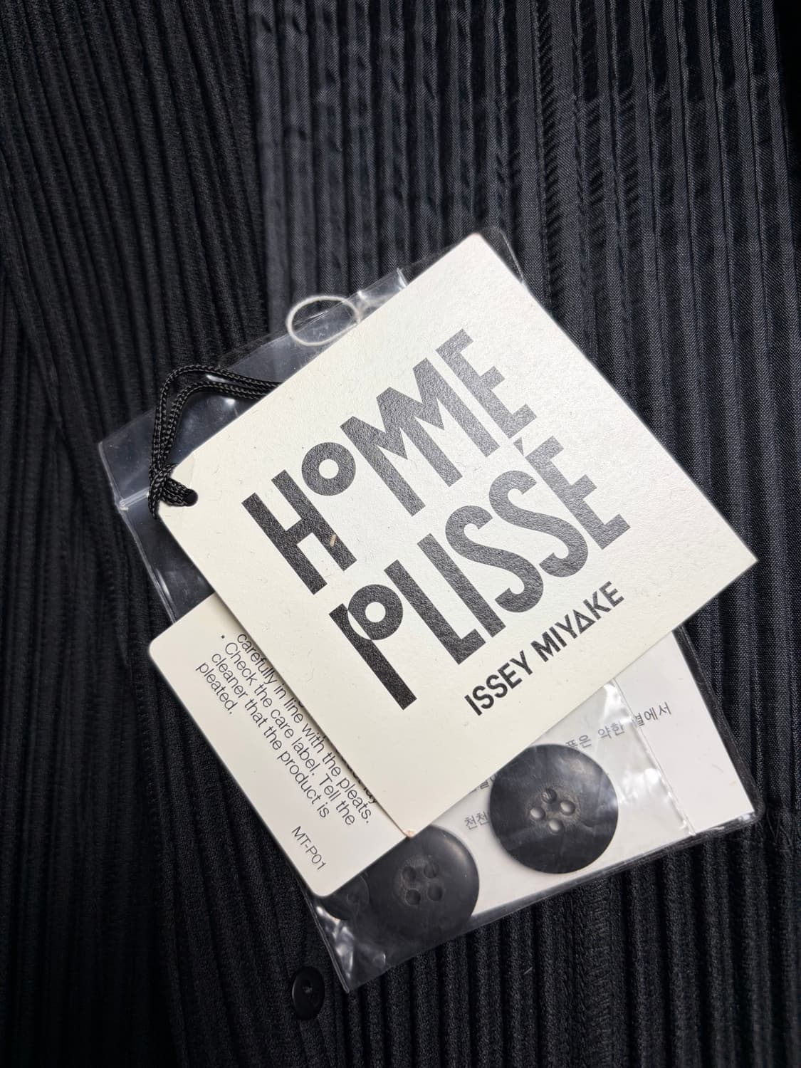 옴므플리세 자켓 블랙 2사이즈 상품이미지5