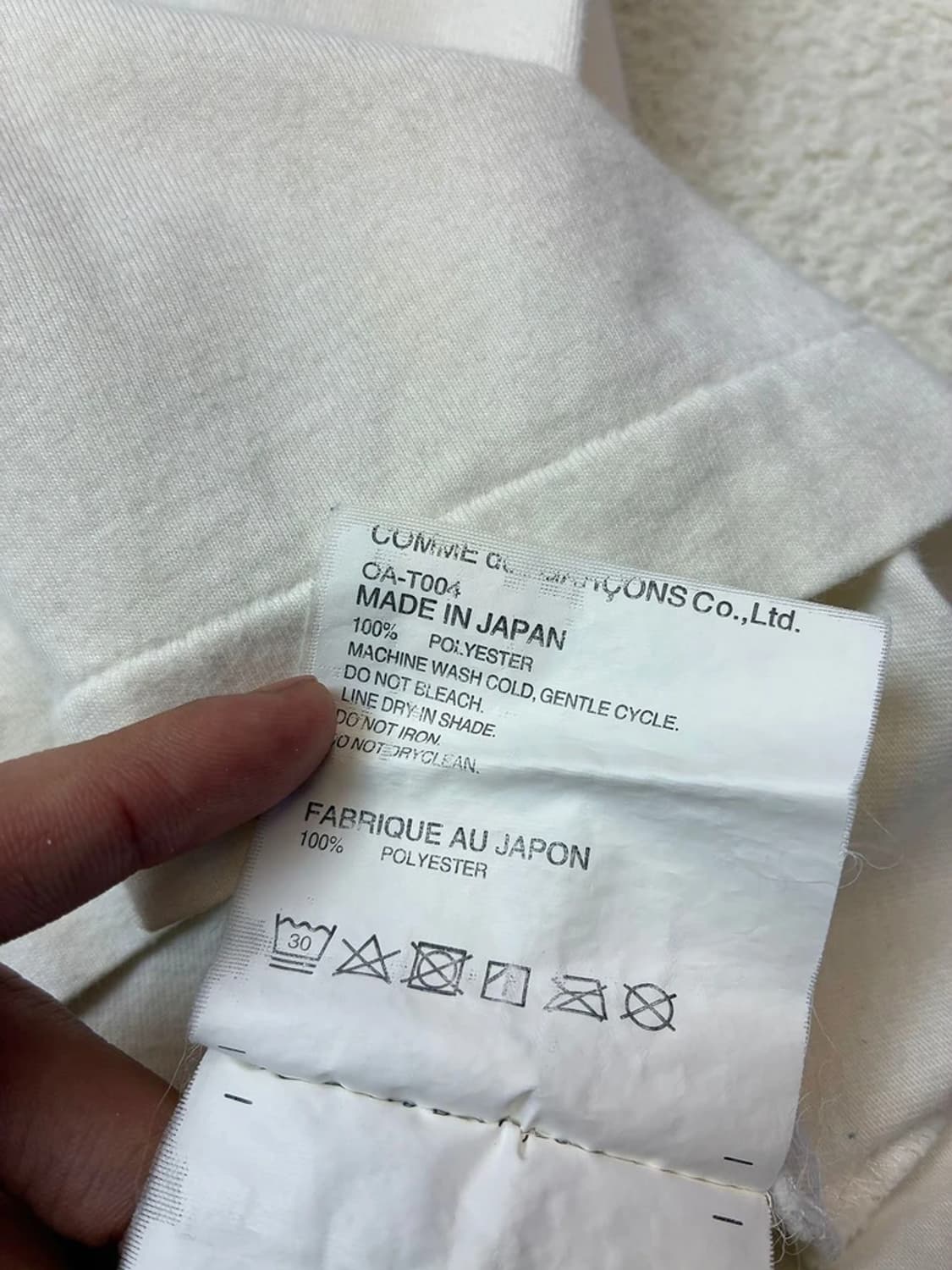 꼼데가르송 CDG 사이드로고 롱슬리브 PN5954    상품이미지8