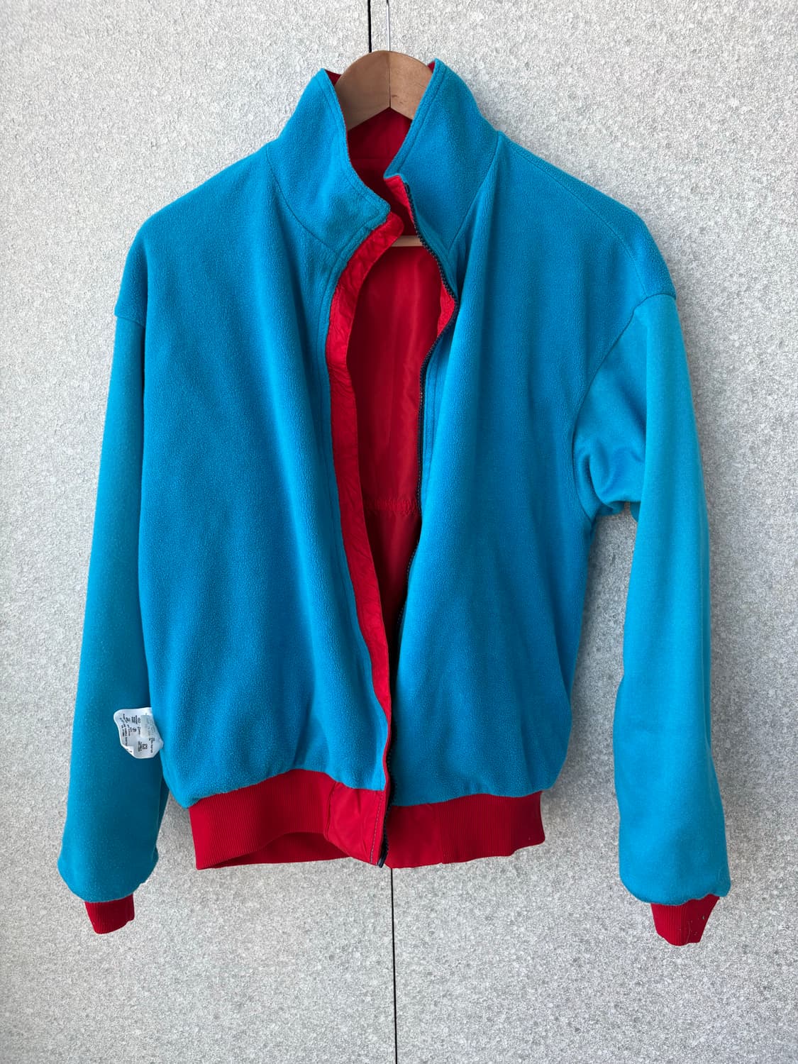 80's 파타고니아 신칠라 쉘드 봄버 자켓 레드 아쿠아블루 M 상품이미지6