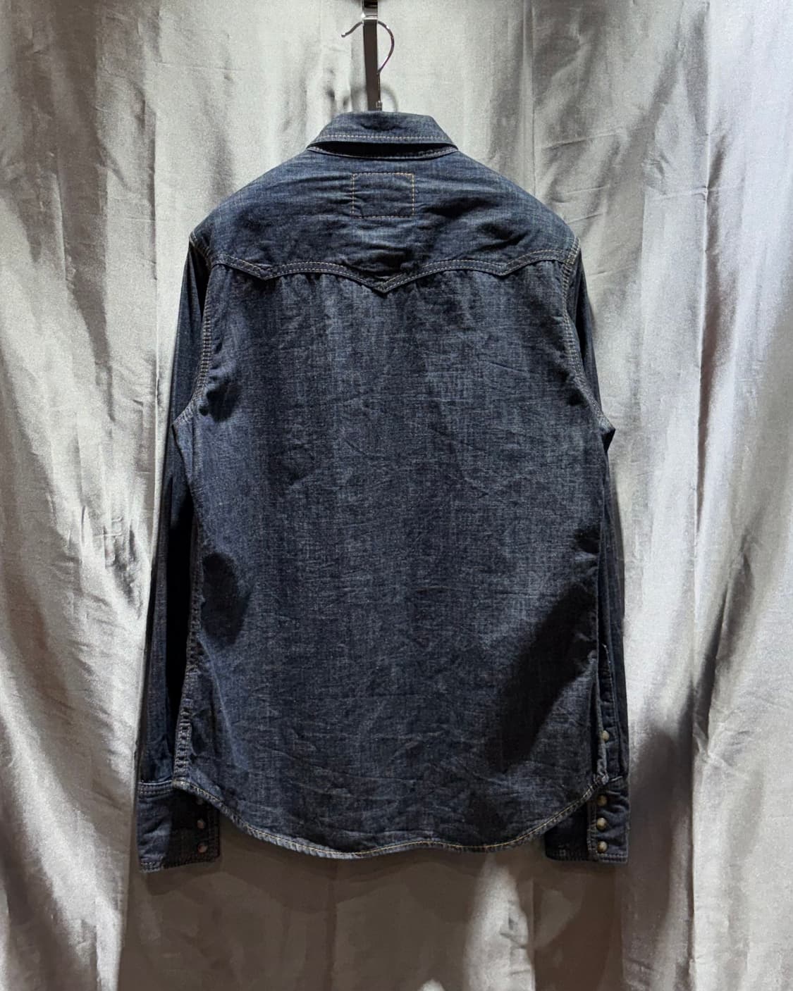 S 트루릴리전 투포켓 웨스턴 데님셔츠 상품이미지3