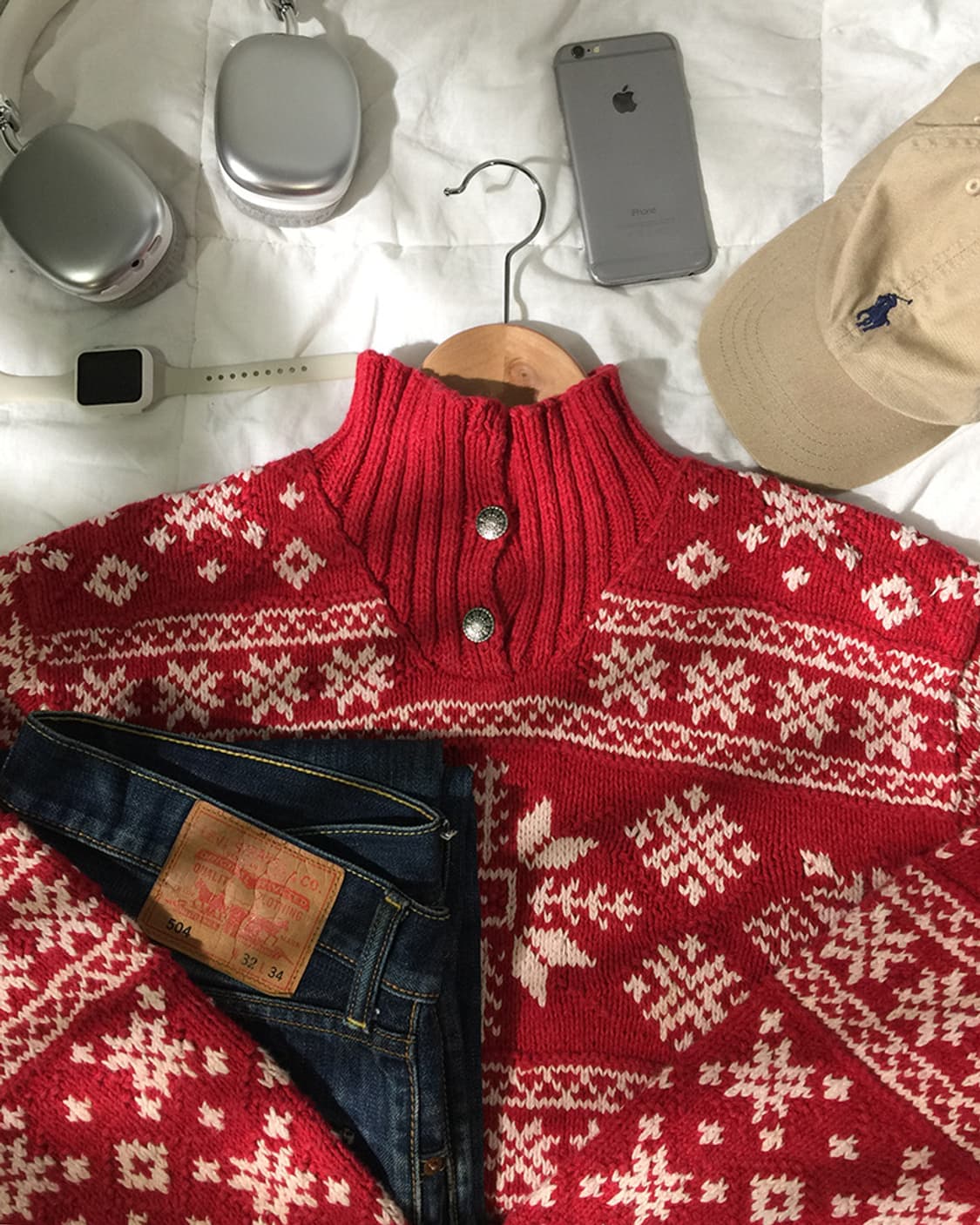 (MAN) 폴로랄프로렌 버튼넥 스웨터 L  상품이미지1