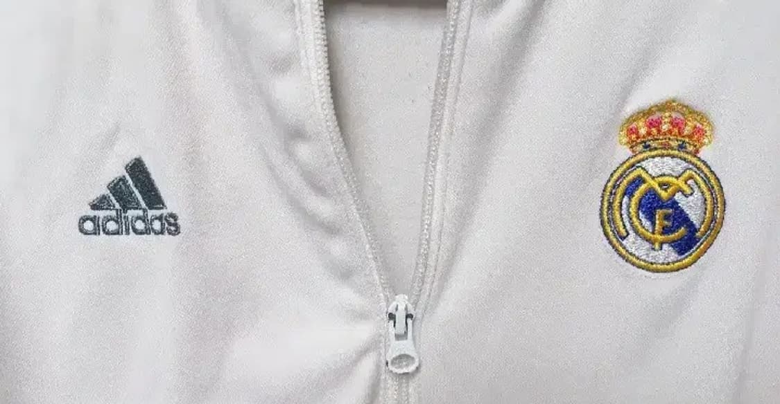 아디다스 레알마드리드 화이트 그레이 트랙탑 저지 져지집업 90/S 상품이미지3