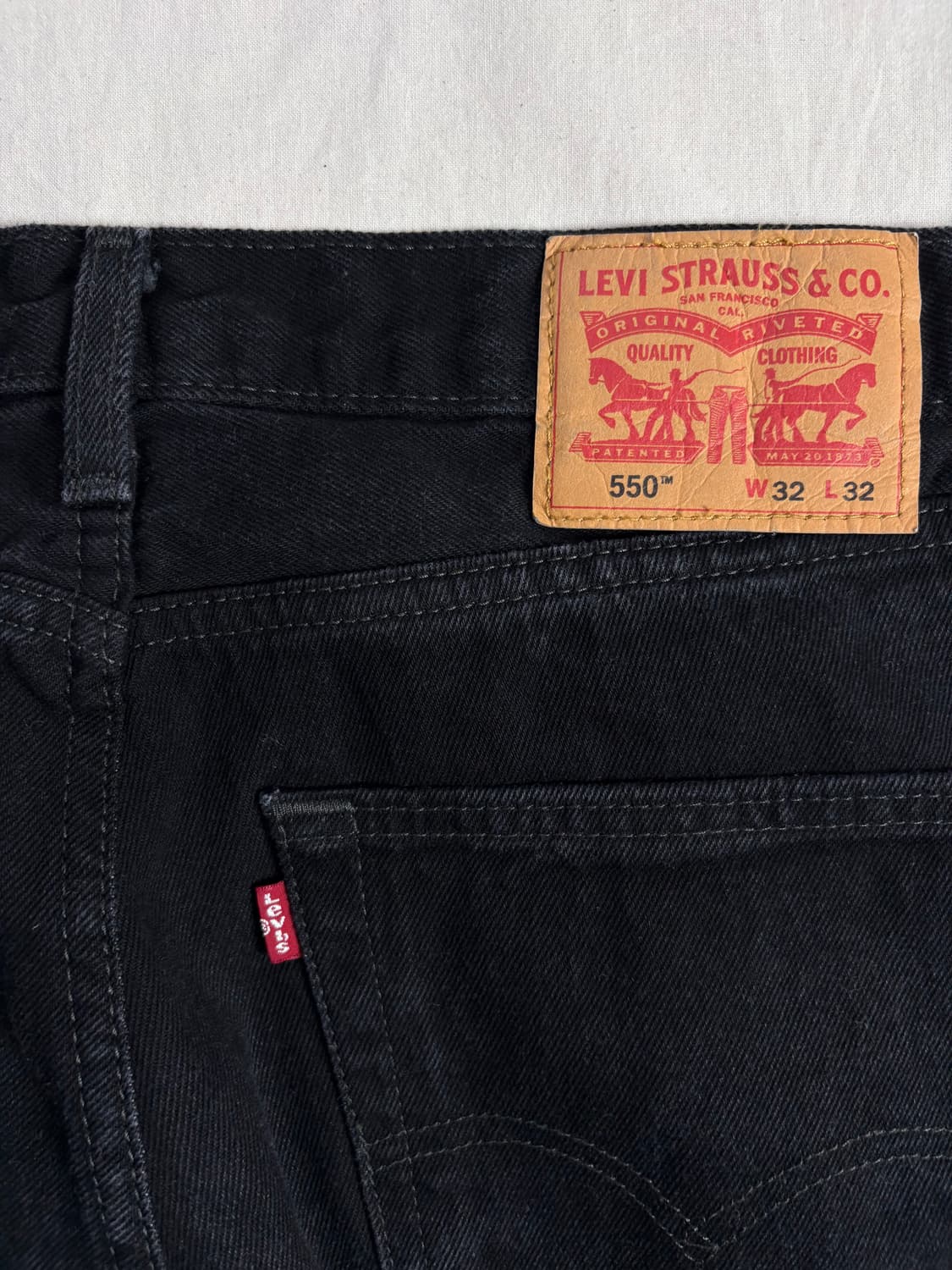 Levis 리바이스 550 블랙 데님팬츠 32 x 32 상품이미지4