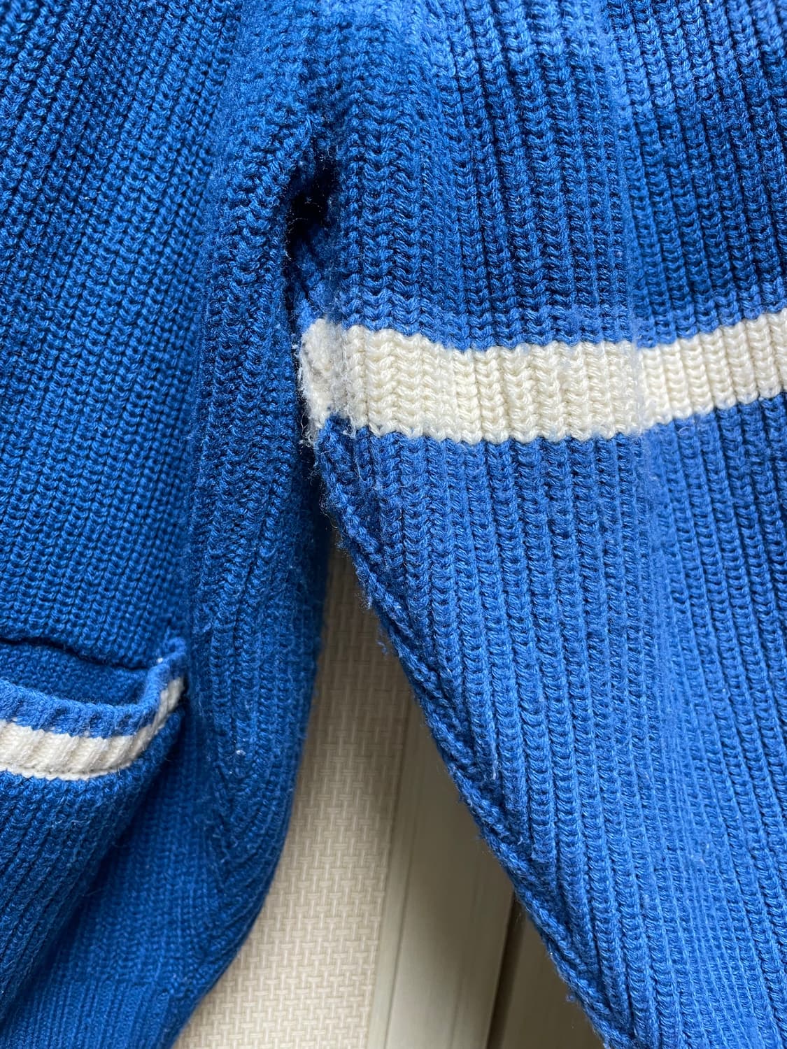 테켓 CT 니트 후드집업 블루 L 상품이미지7