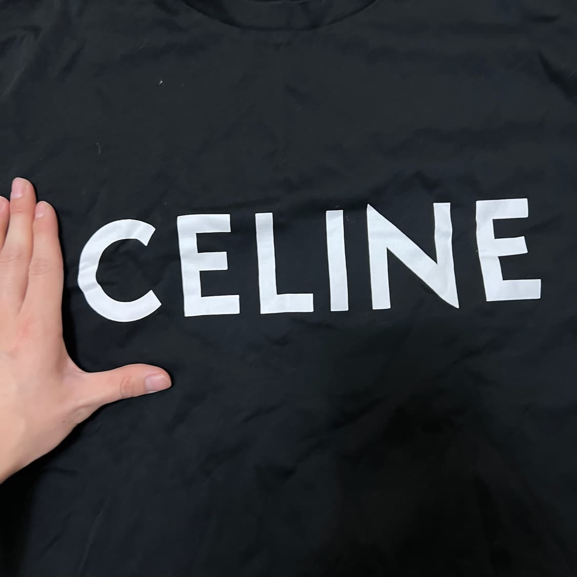 셀린느 빅로고 클래식 코튼 반팔티 M/95  상품이미지3