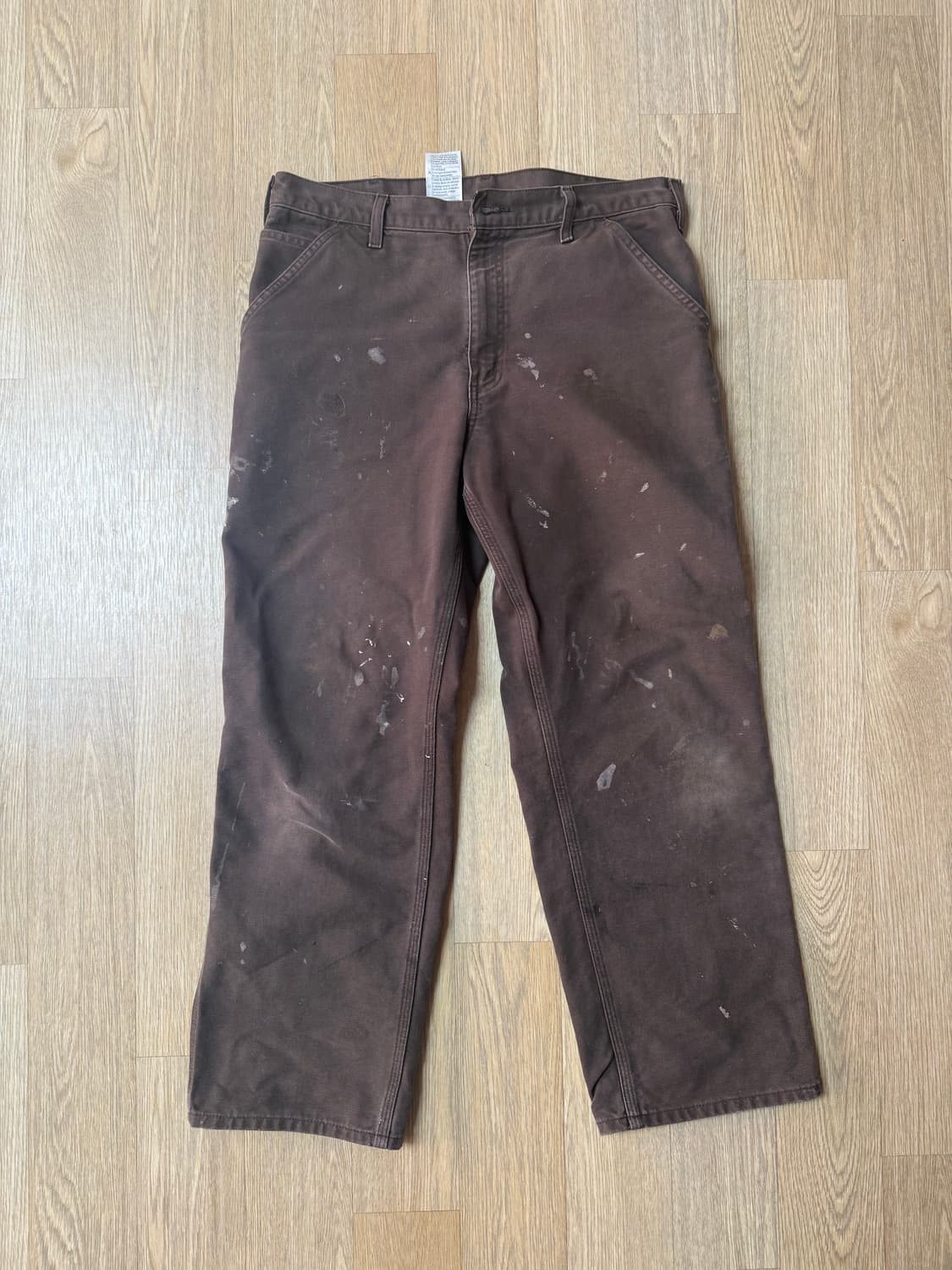 빈티지 칼하트 싱글니 덩가리핏 b11 브라운 35x30 상품이미지1