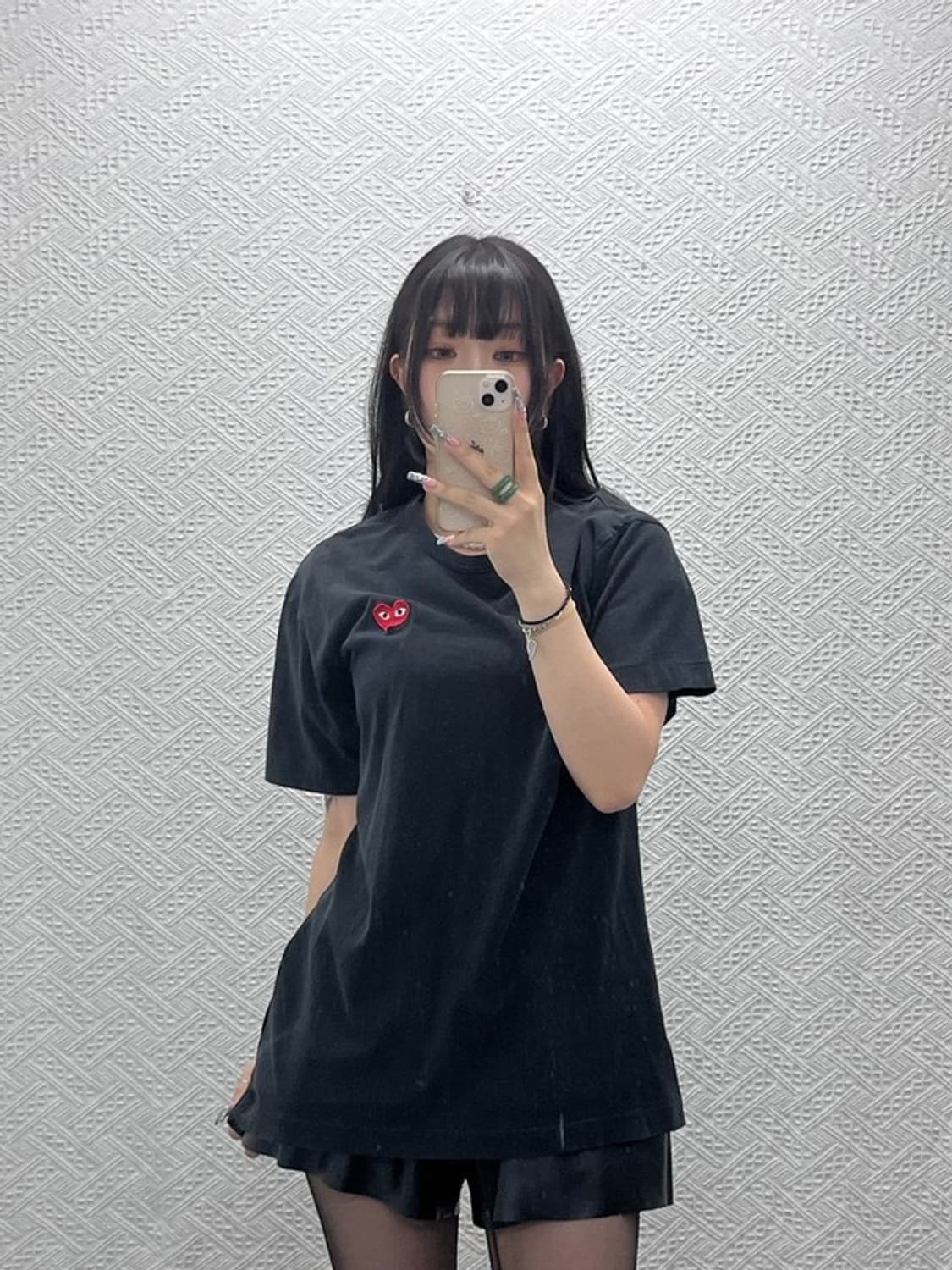 꼼데가르송 빈티지 캐주얼 키치 하트와펜 반팔티 XL C12673 상품이미지1