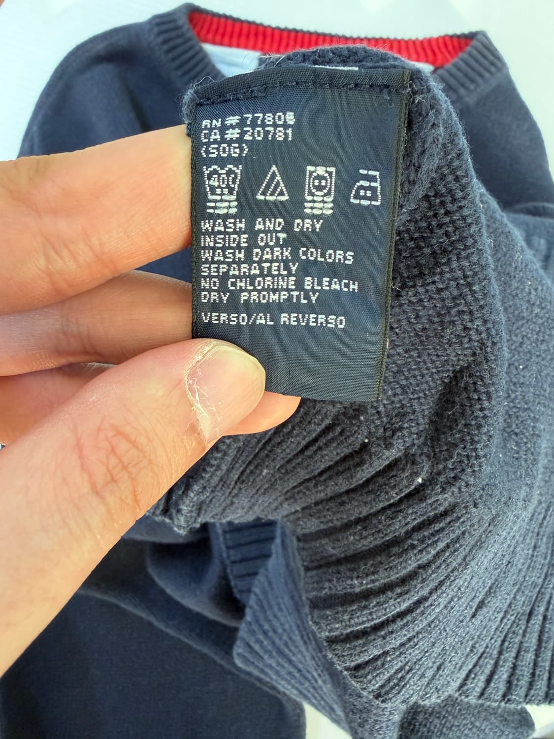 타미 네이비 풀오버 스웻셔츠 상품이미지6