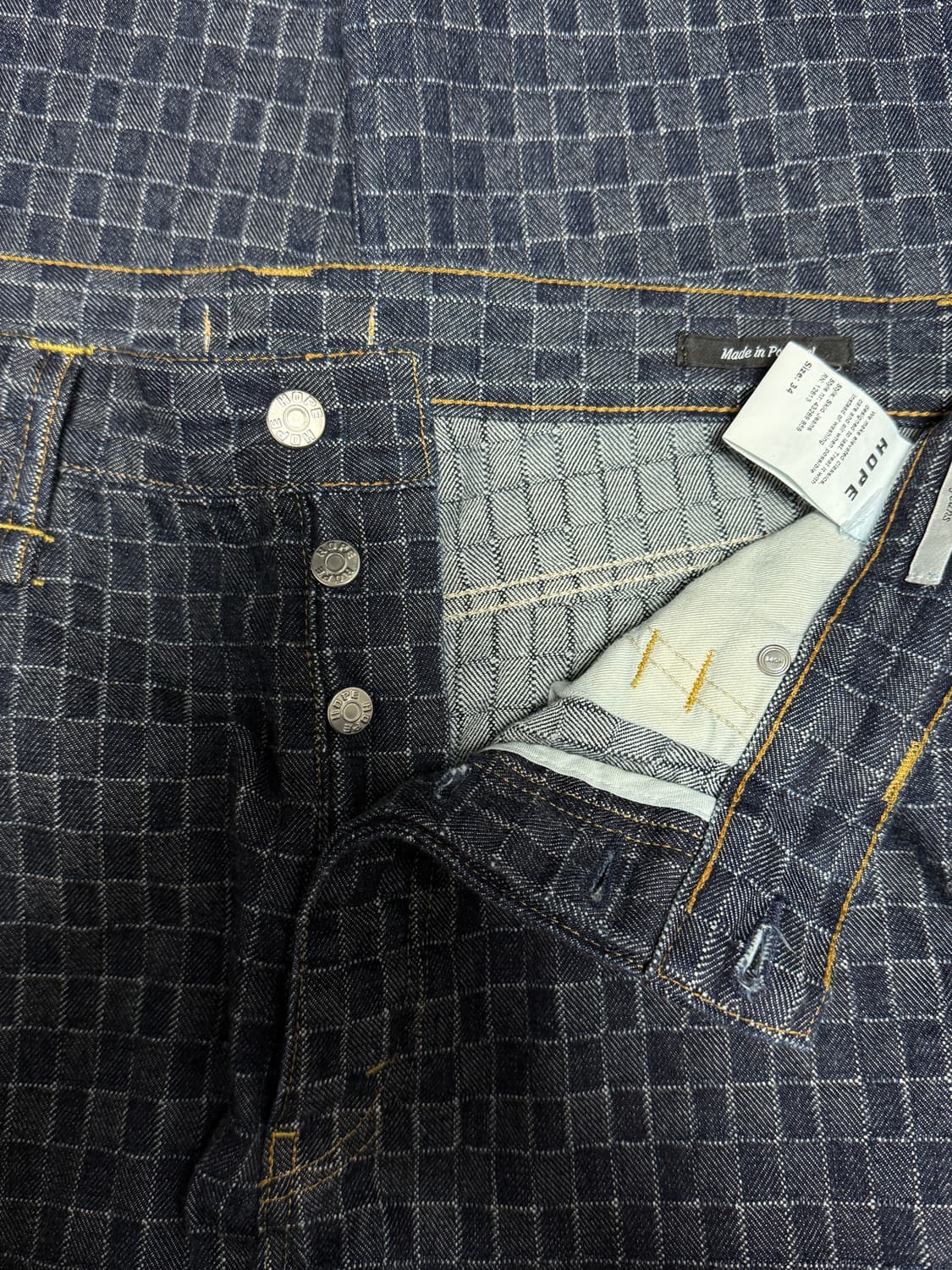 HOPE 스톡홀름 스키드진 데님 패치워크 BEAKER 34size 상품이미지4