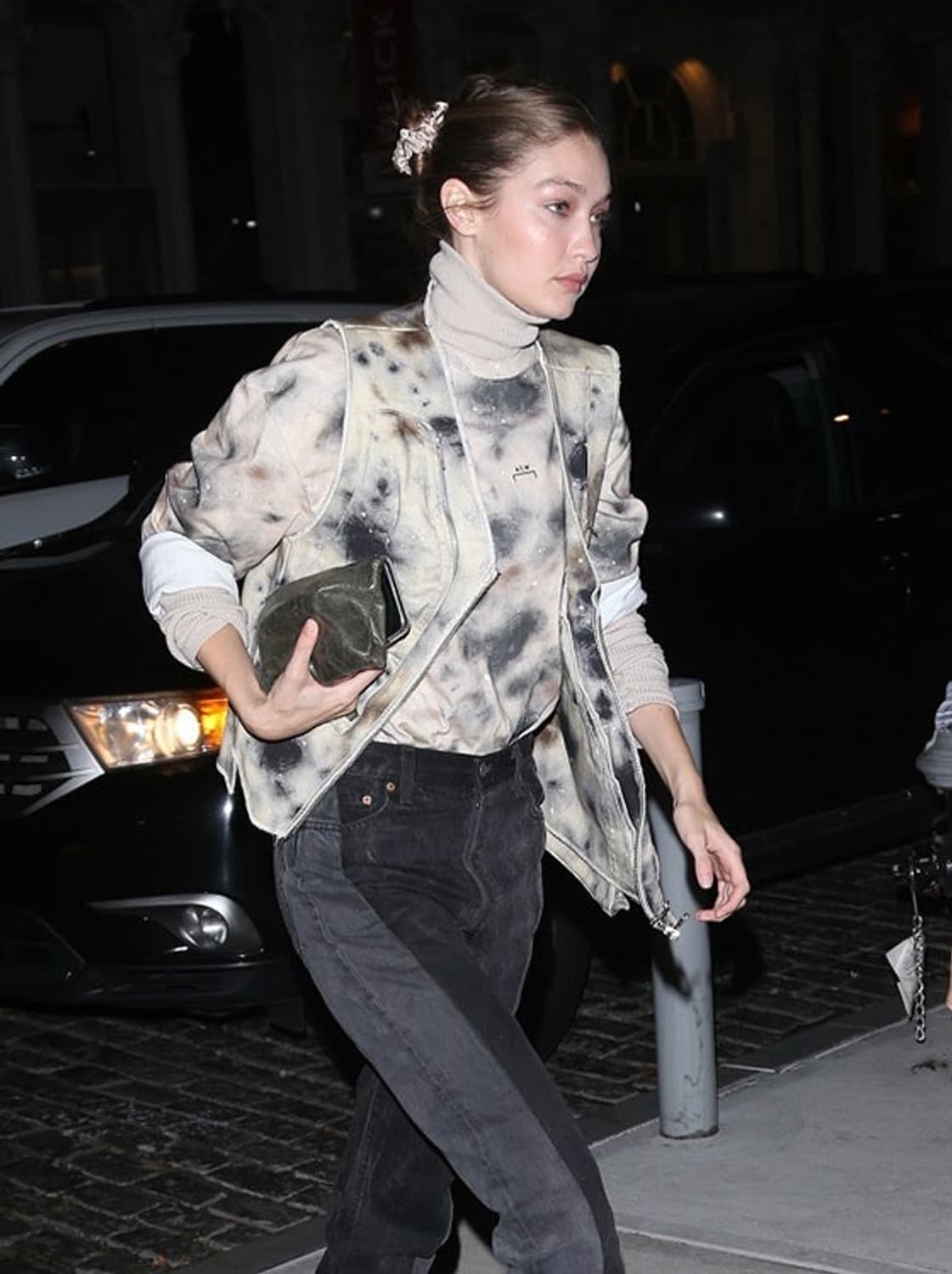 어콜드월 X 디젤 콜라보레이션 태그사틴 롱슬리브 브라운/ XL 상품이미지3