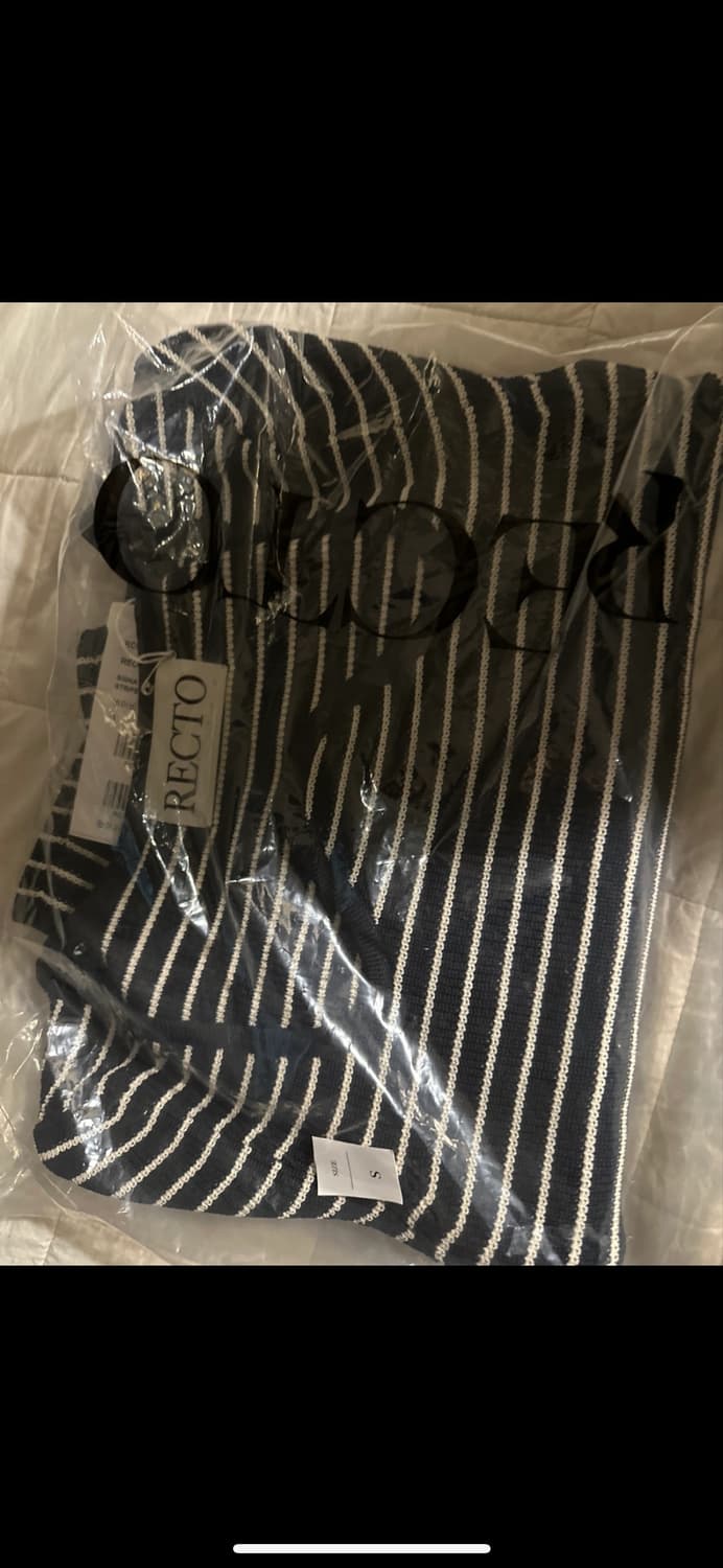 S 새상품) RECTO 렉토 시그니처넥 니트 SIGNATURE NECK 상품이미지4