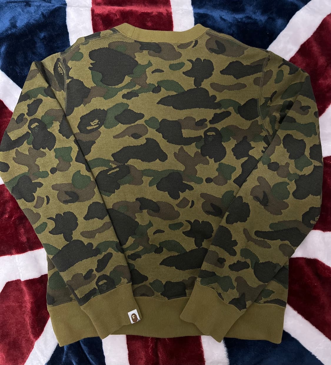 베이프 카모 맨투맨 기모 M 상품이미지6