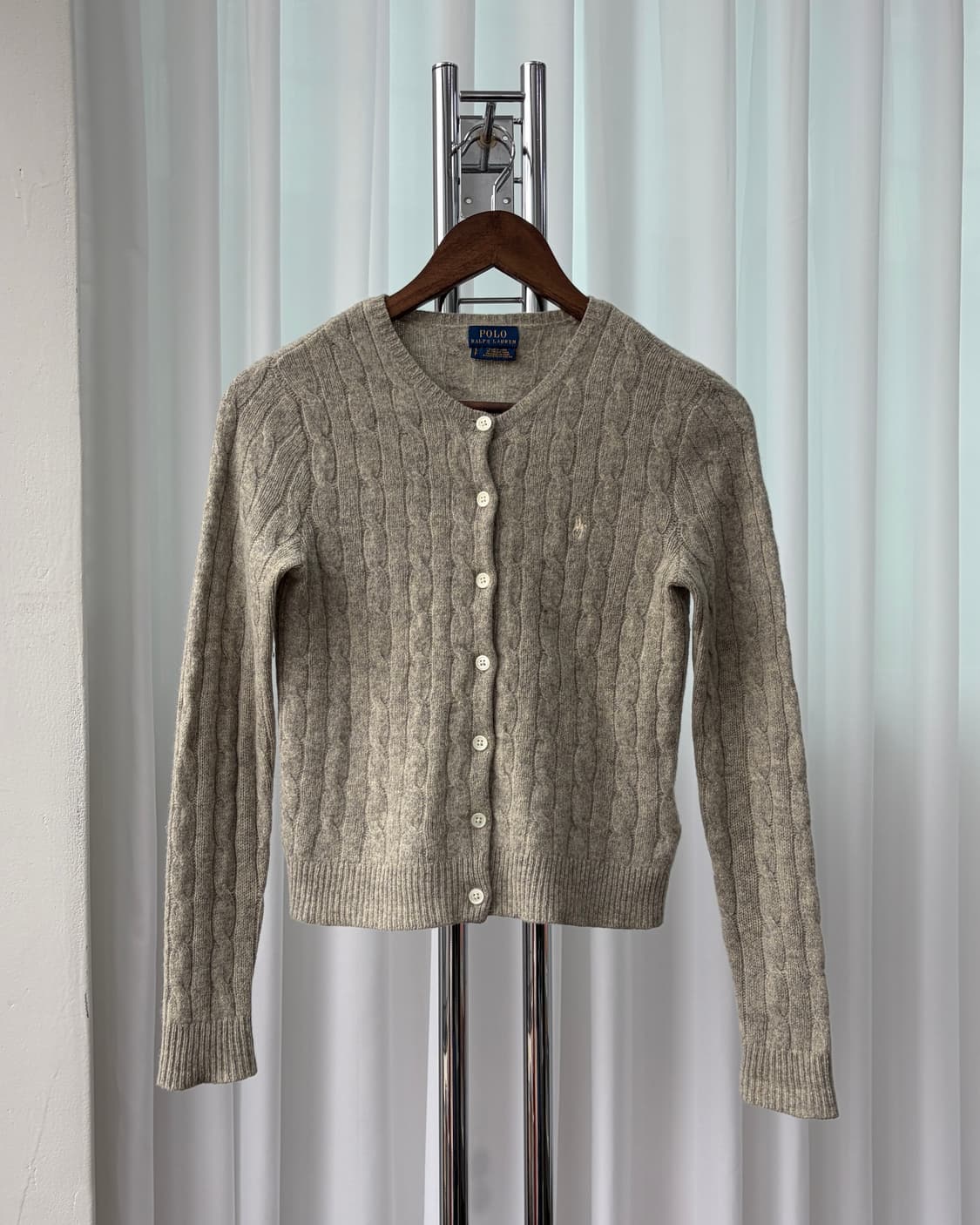 [XS]폴로 랄프로렌 캐시미어 혼방 케이블 니트 가디건 상품이미지2