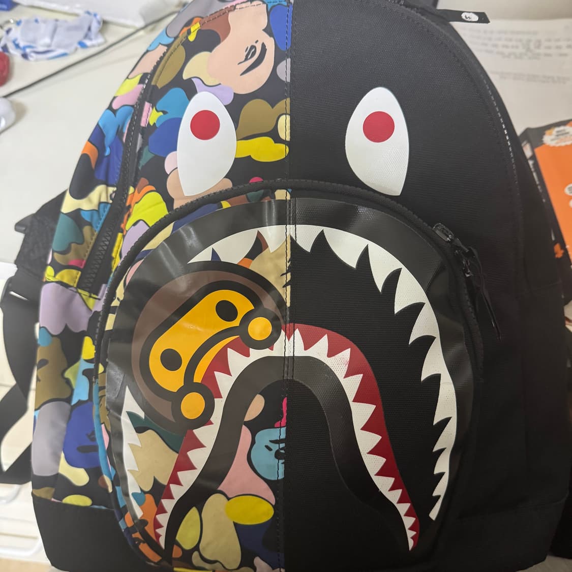 베이프 멀티 카모 마일로 샤크 백팩 상품이미지1